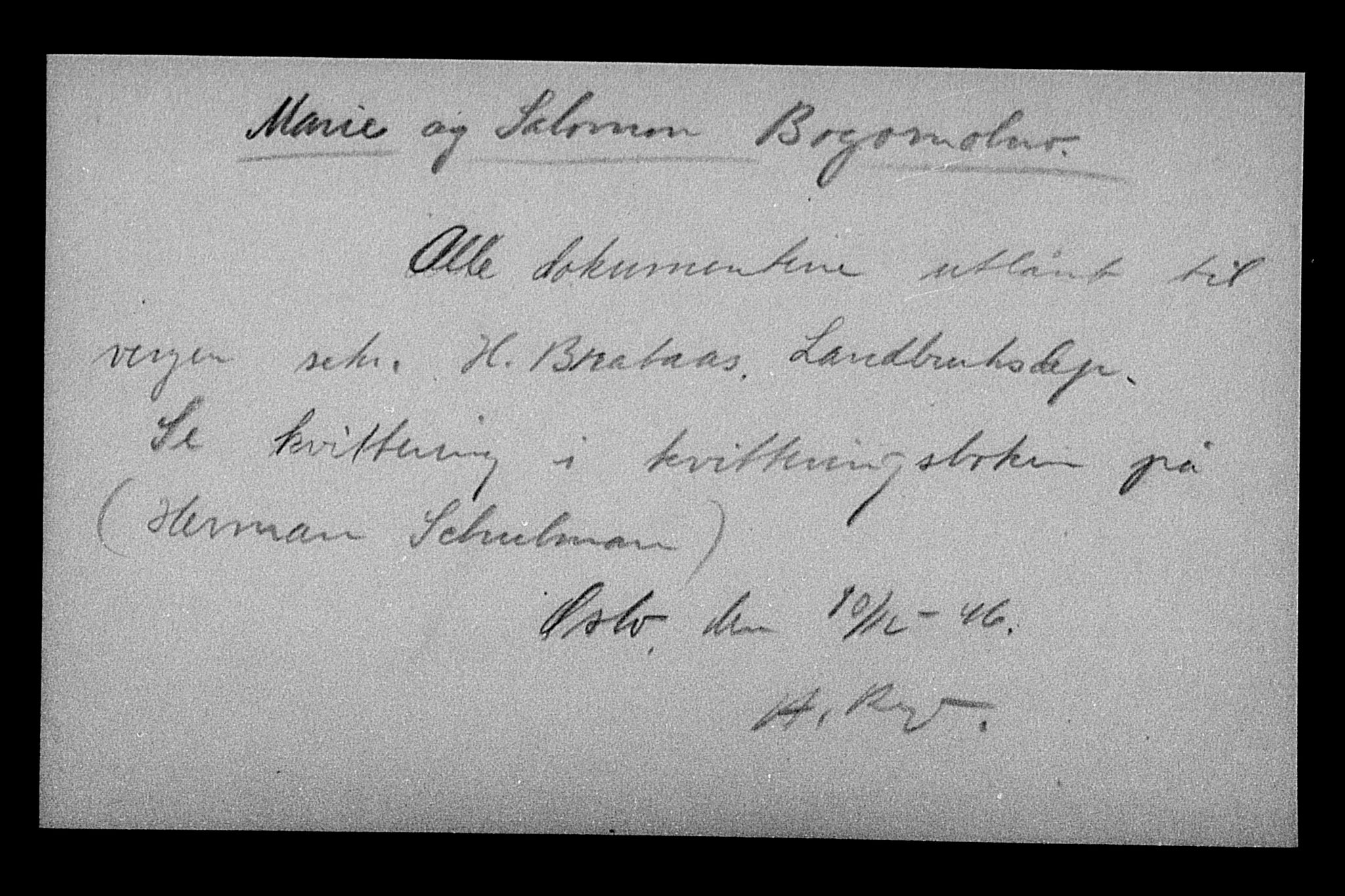 Justisdepartementet, Tilbakeføringskontoret for inndratte formuer, AV/RA-S-1564/H/Hc/Hcc/L0927: --, 1945-1947, p. 350