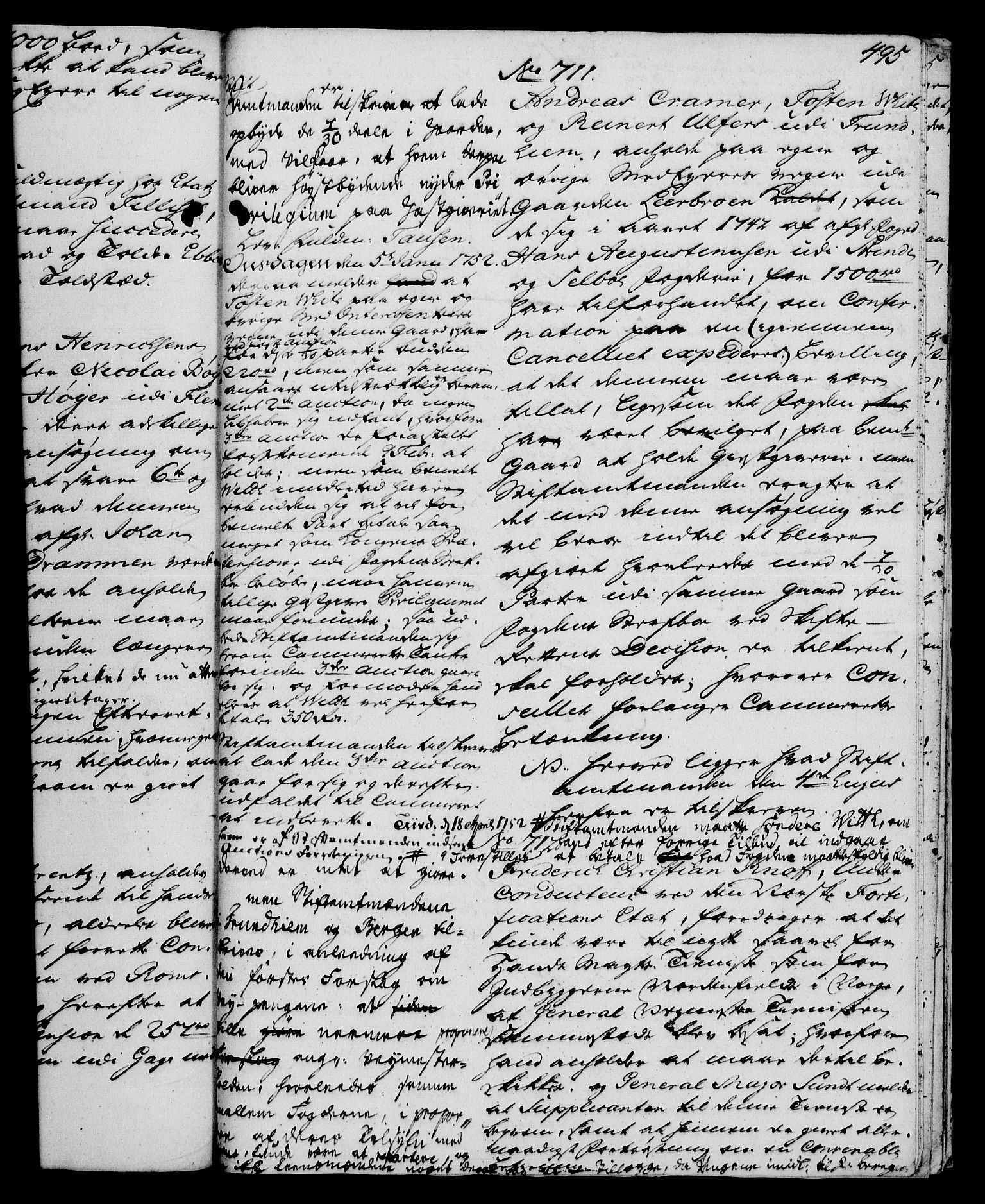 Rentekammeret, Kammerkanselliet, AV/RA-EA-3111/G/Gh/Gha/L0030: Norsk ekstraktmemorialprotokoll (merket RK 53.75), 1749-1751, p. 495