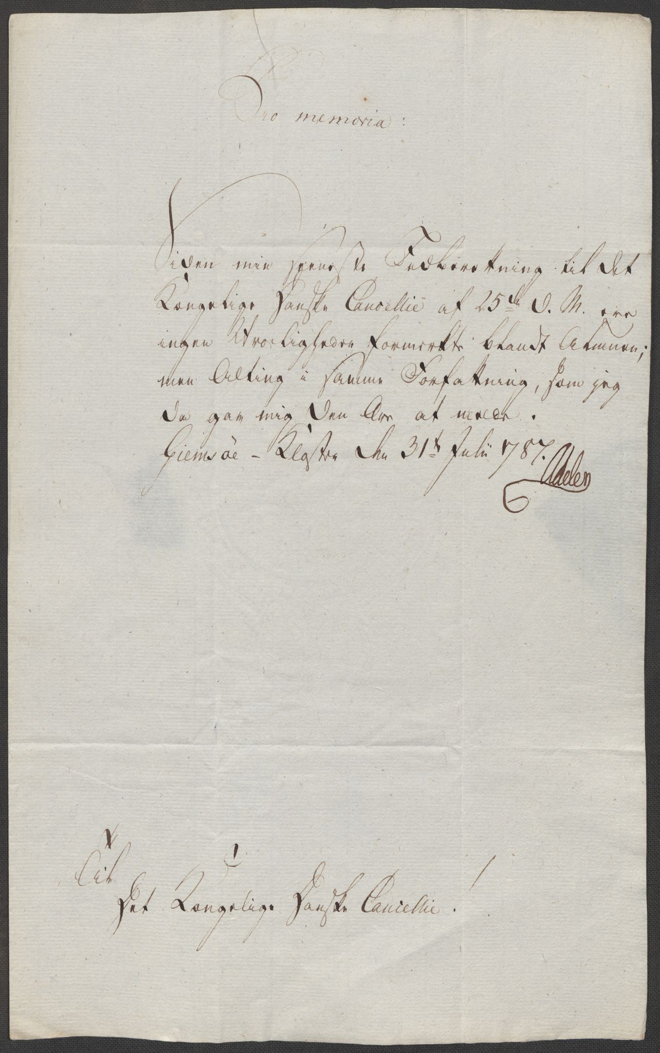 Danske Kanselli, Skapsaker, AV/RA-EA-4061/F/L0102: Skap 16, pakke 7 VIII, 1787-1800, p. 113