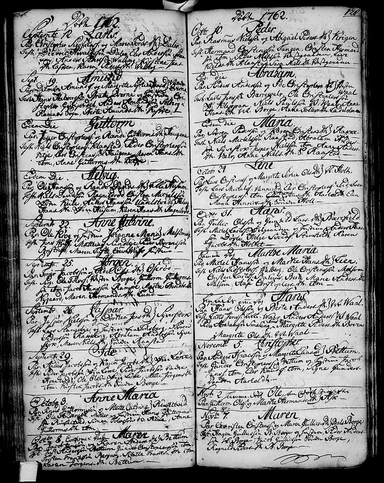 Stokke kirkebøker, SAKO/A-320/F/Fa/L0002: Parish register (official) no. I 2, 1732-1770, p. 128