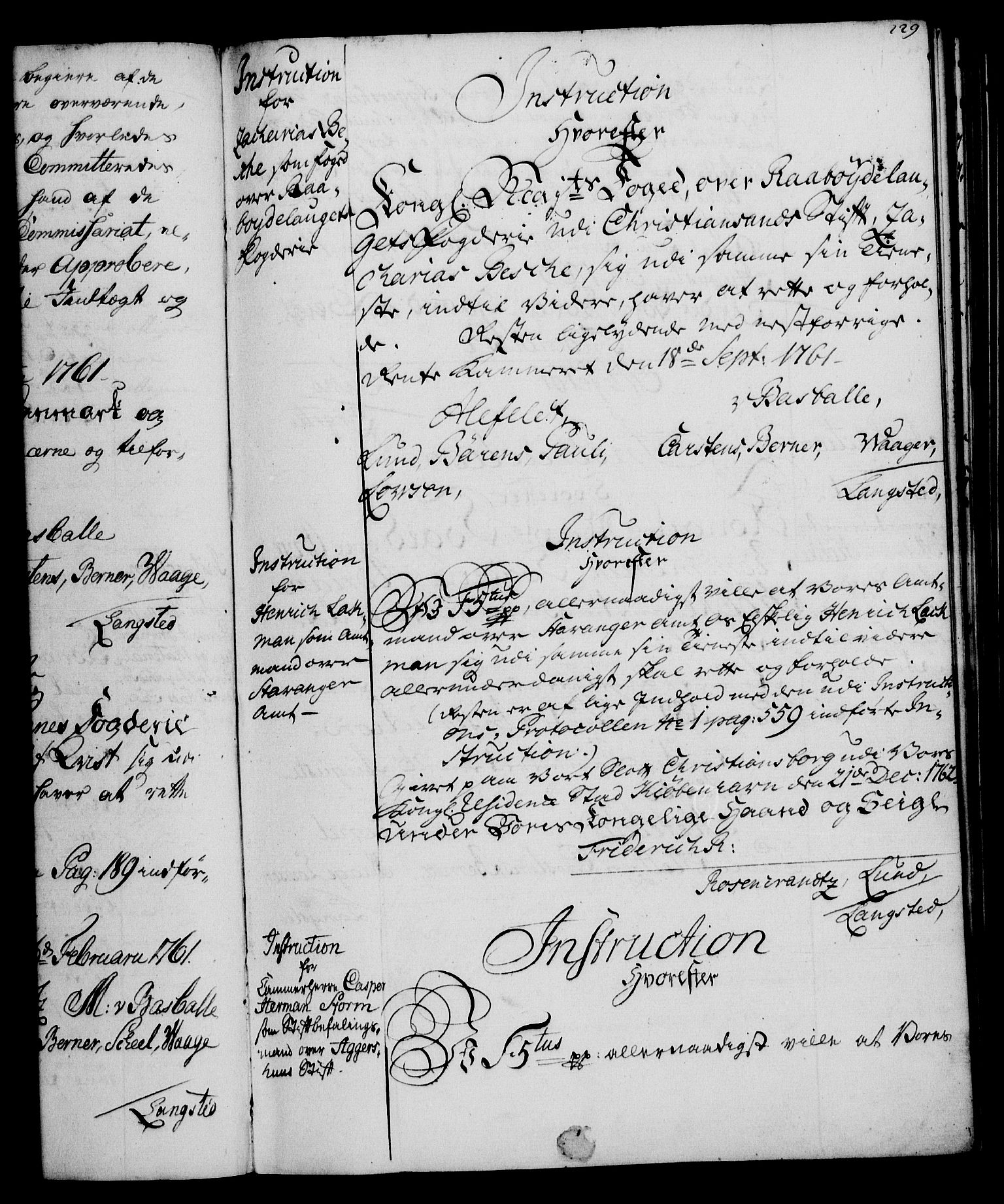 Rentekammeret, Kammerkanselliet, RA/EA-3111/G/Gg/Ggi/L0003: Norsk instruksjonsprotokoll med register (merket RK 53.36), 1751-1775, p. 229