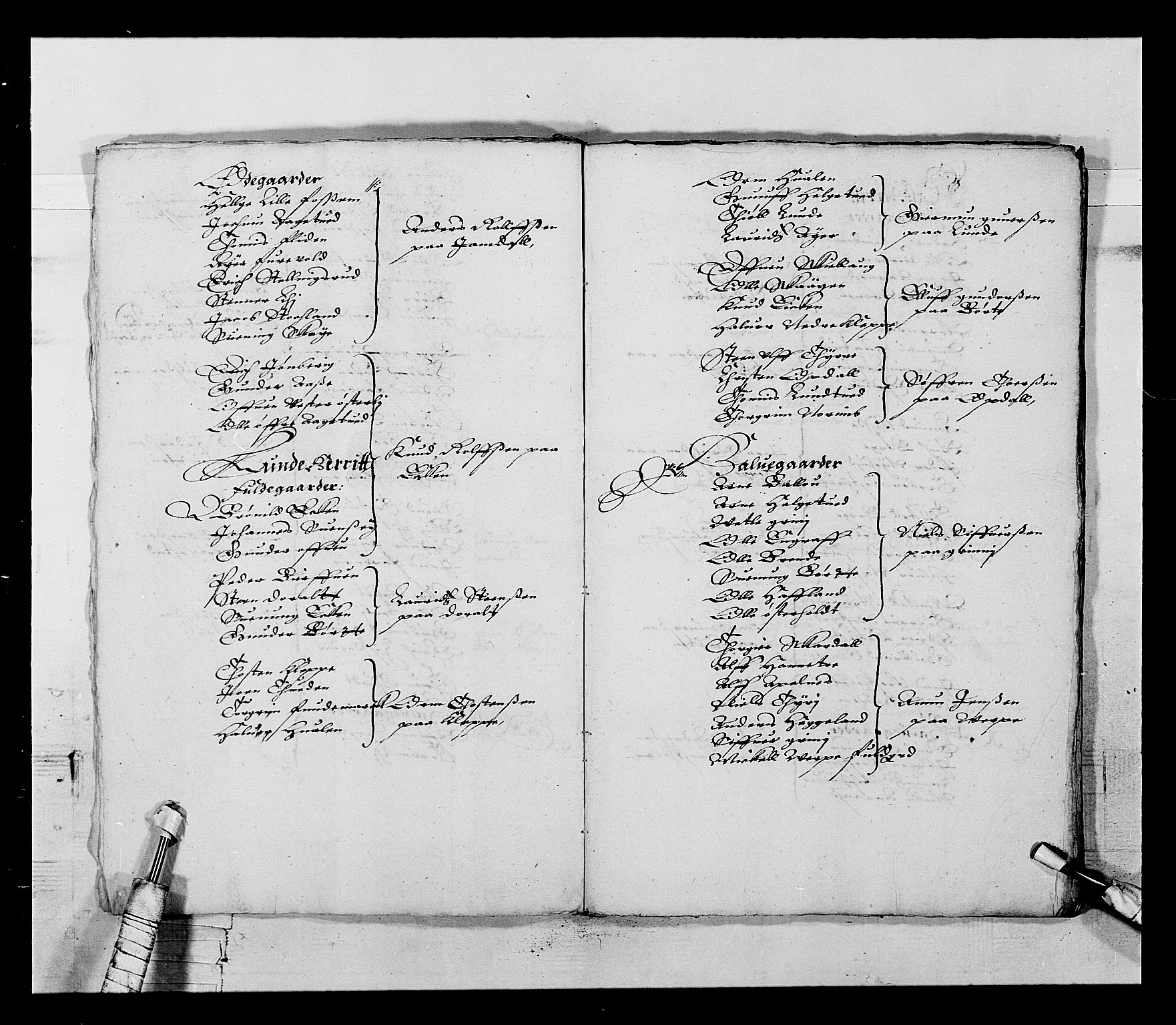 Stattholderembetet 1572-1771, AV/RA-EA-2870/Ek/L0022/0005: Jordebøker 1633-1658: / En liste over soldatlegg og en liste over gårder i Bratsberg len, 1642-1644, p. 6