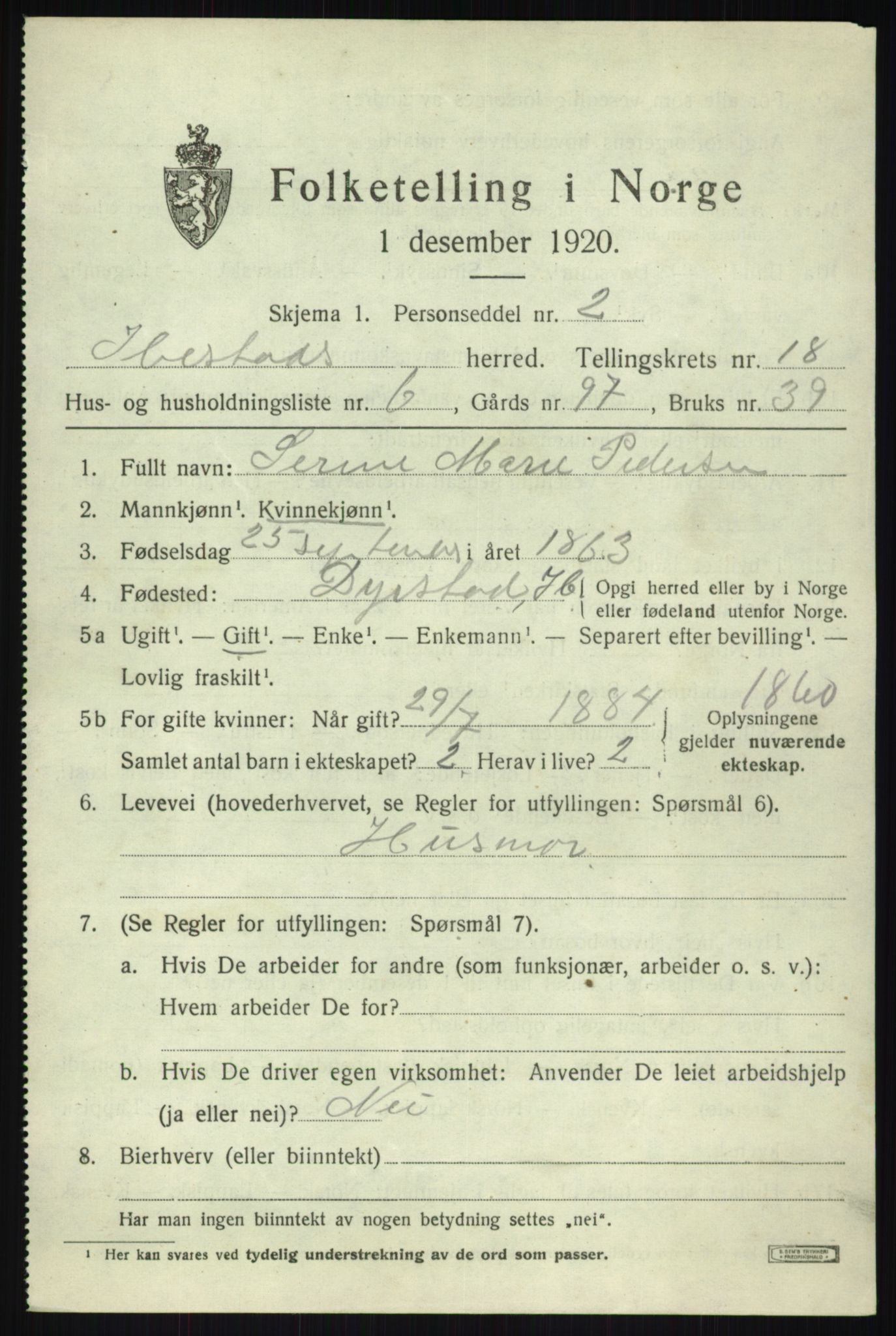 SATØ, 1920 census for Ibestad, 1920, p. 9841