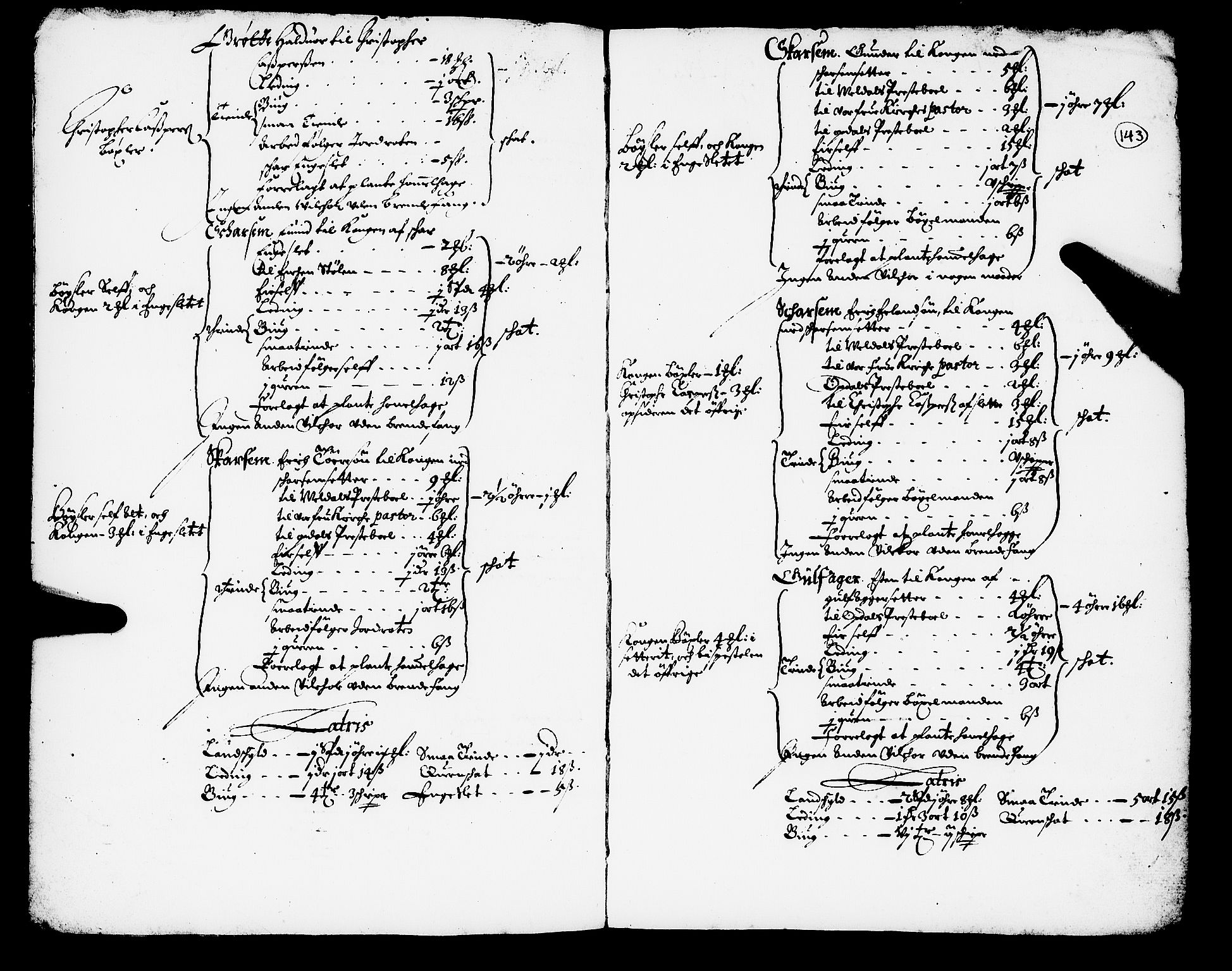 Rentekammeret inntil 1814, Realistisk ordnet avdeling, AV/RA-EA-4070/N/Nb/Nba/L0050: Orkdal fogderi, 1666, p. 142b-143a