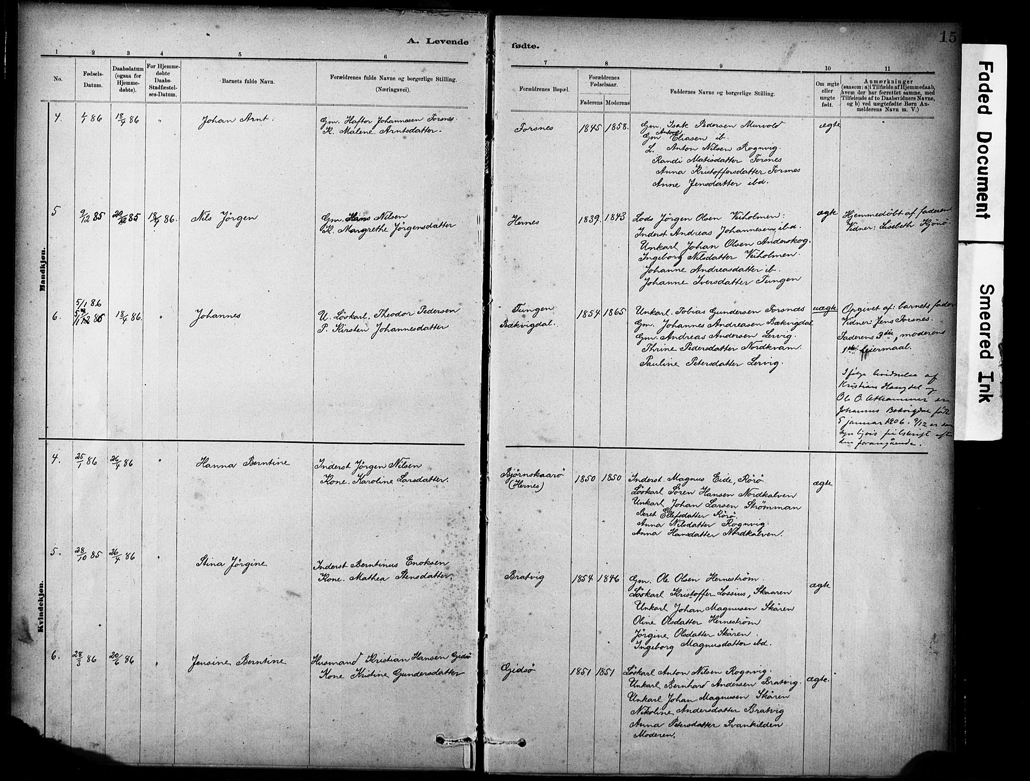 Ministerialprotokoller, klokkerbøker og fødselsregistre - Sør-Trøndelag, AV/SAT-A-1456/635/L0551: Parish register (official) no. 635A01, 1882-1899, p. 15