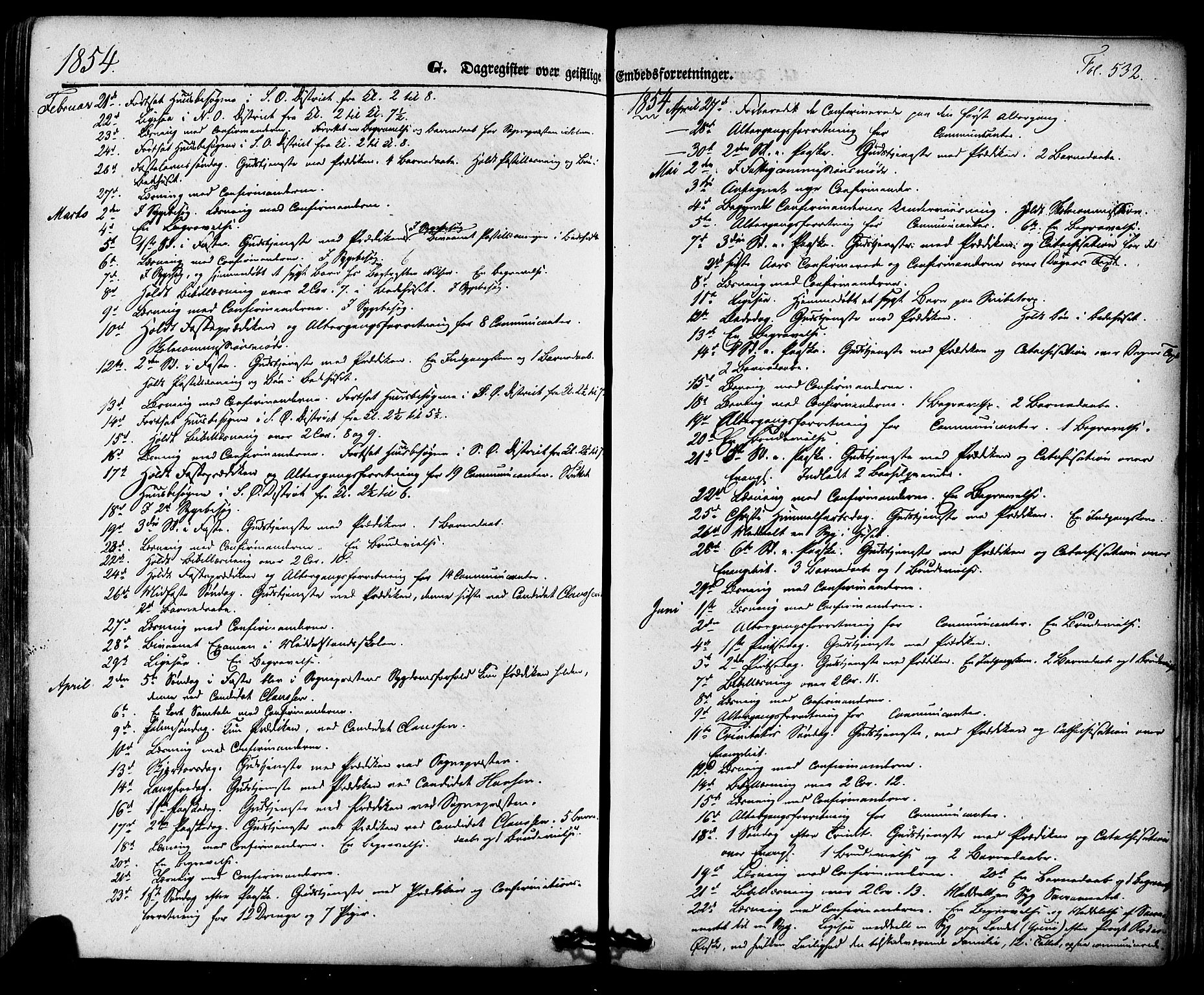 Skien kirkebøker, SAKO/A-302/F/Fa/L0006a: Parish register (official) no. 6A, 1843-1856, p. 532