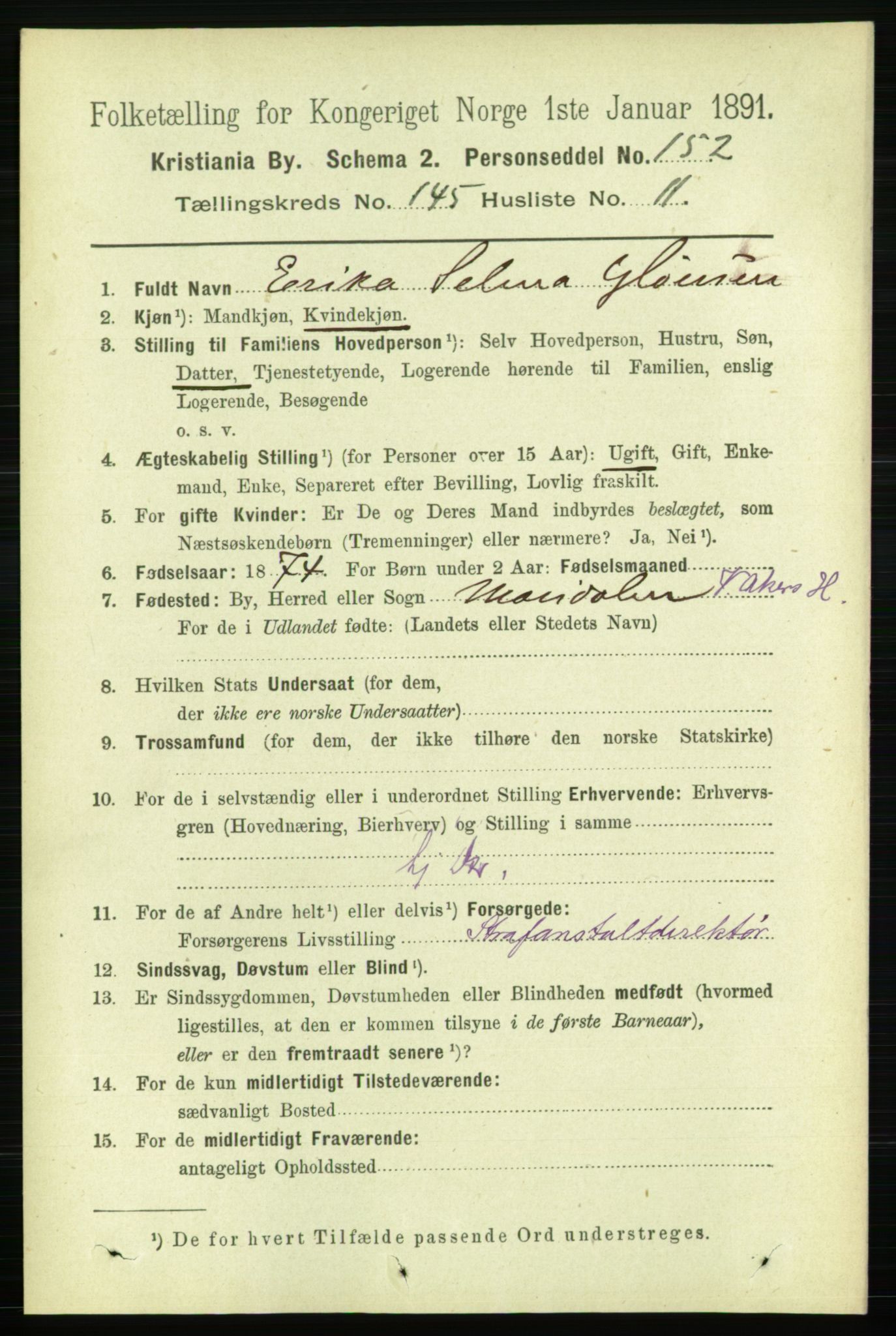 RA, 1891 census for 0301 Kristiania, 1891, p. 79817