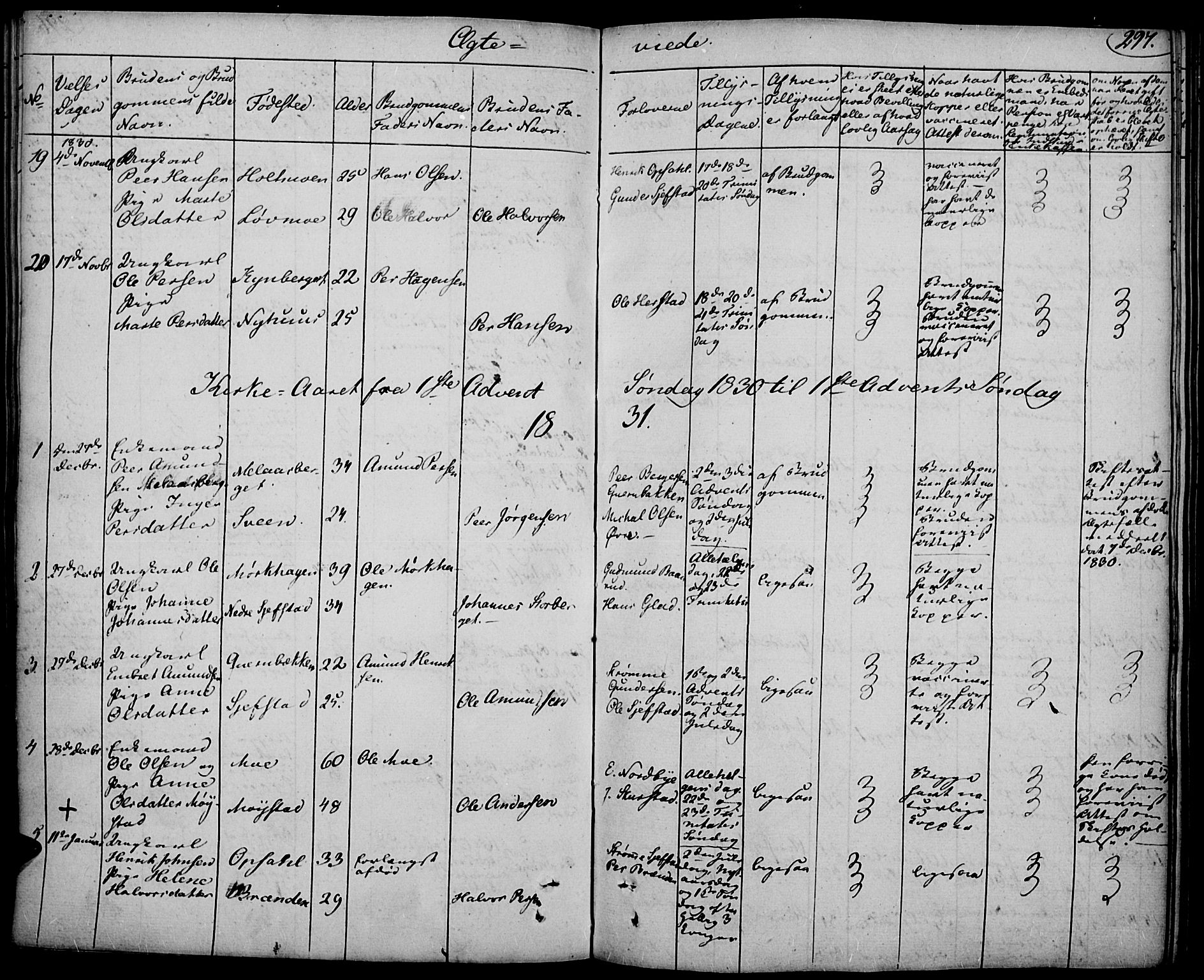 Elverum prestekontor, SAH/PREST-044/H/Ha/Haa/L0008: Parish register (official) no. 8, 1830-1842, p. 297