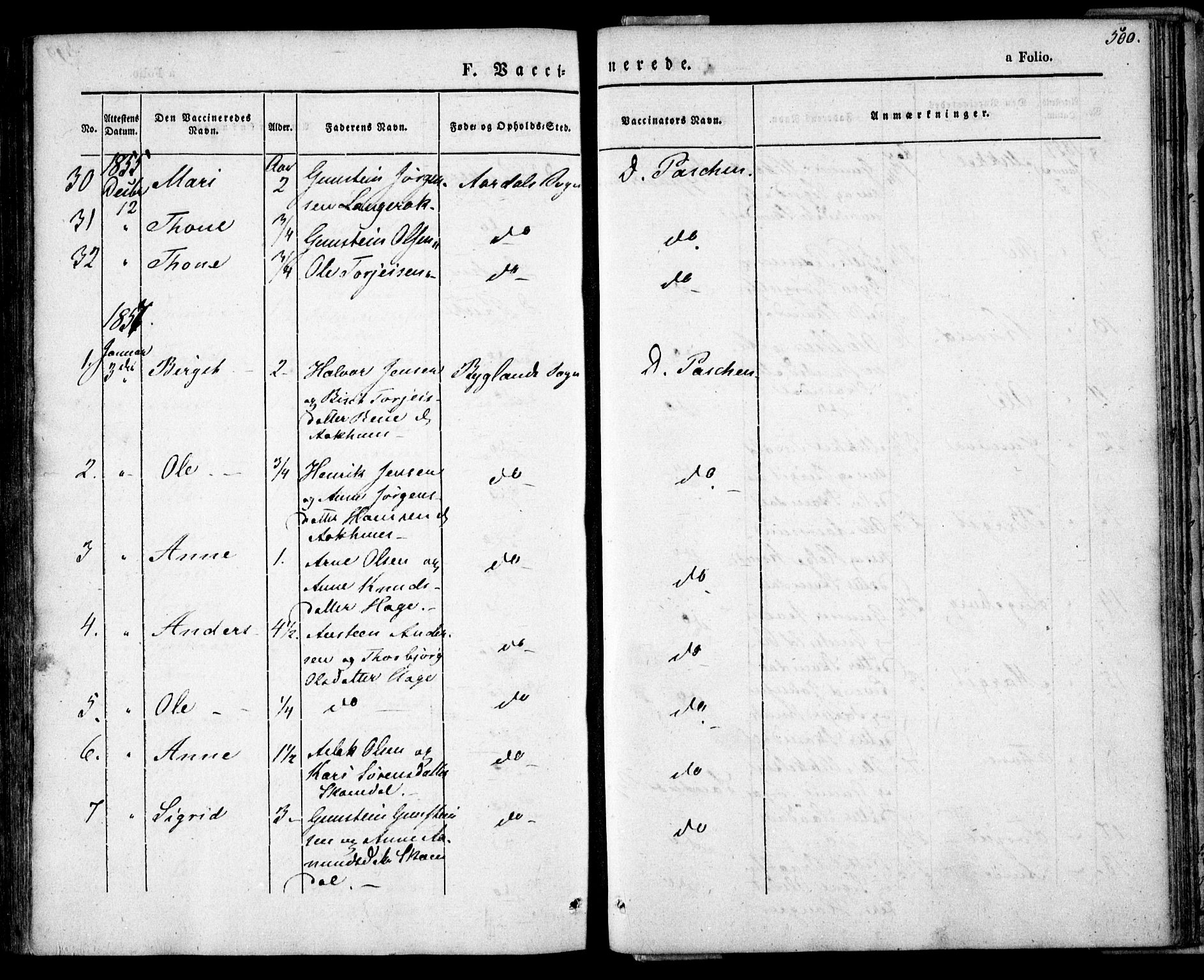 Bygland sokneprestkontor, AV/SAK-1111-0006/F/Fa/Fab/L0004: Parish register (official) no. A 4, 1842-1858, p. 500