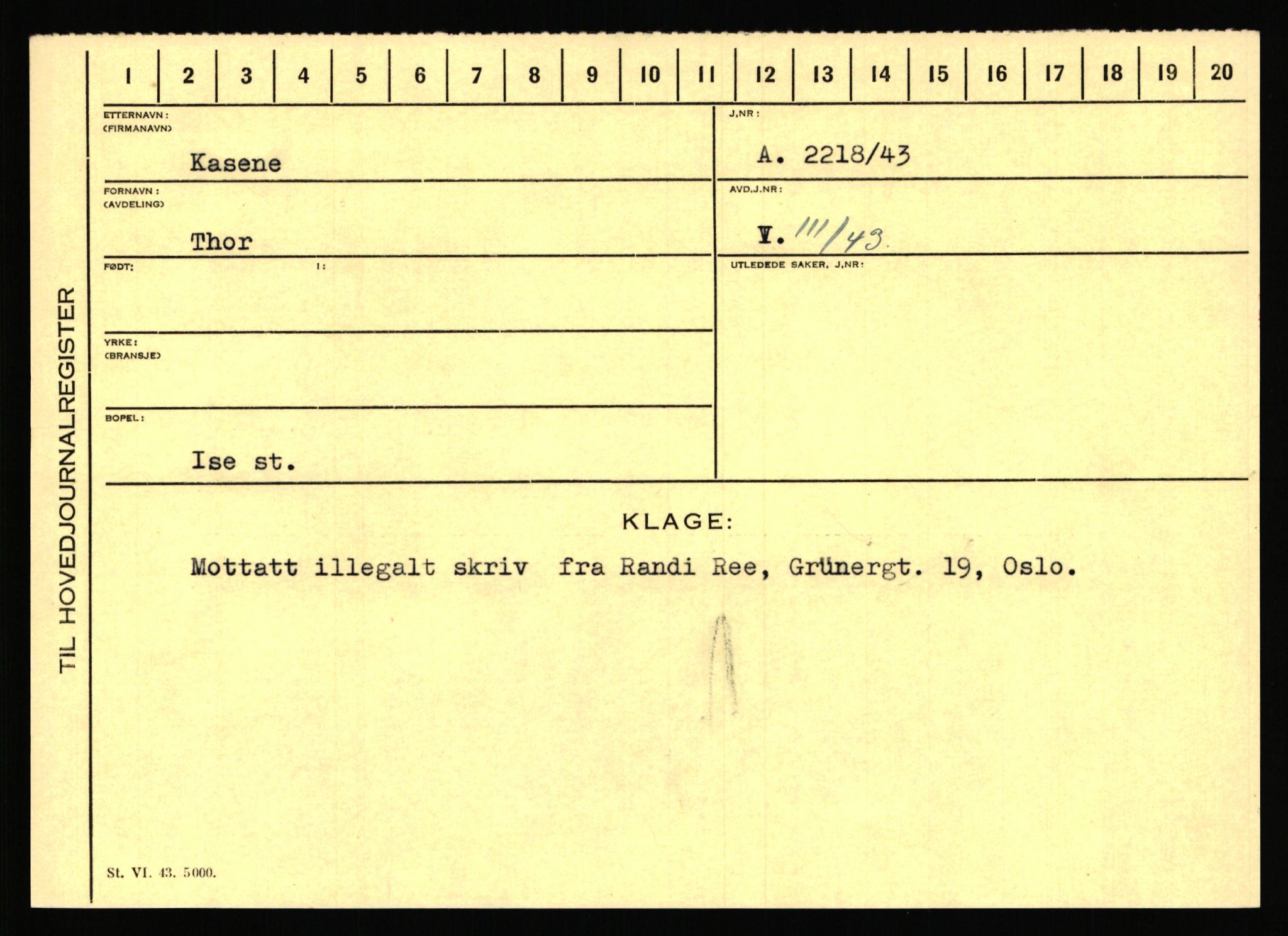 Statspolitiet - Hovedkontoret / Osloavdelingen, AV/RA-S-1329/C/Ca/L0008: Johan(nes)sen - Knoph, 1943-1945, p. 3878