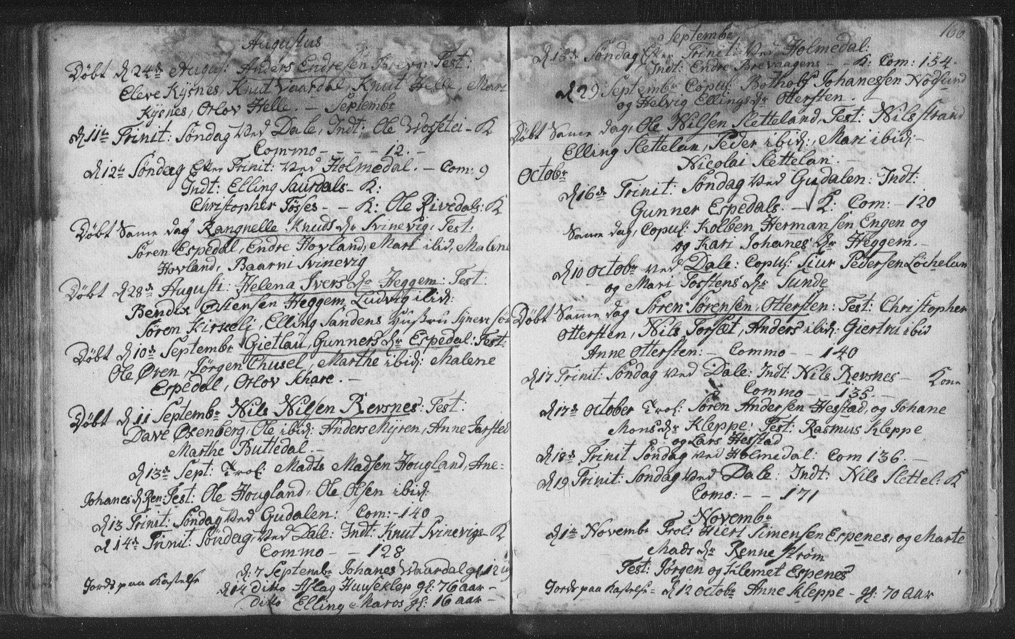 Fjaler sokneprestembete, AV/SAB-A-79801/H/Haa/Haaa/L0002: Parish register (official) no. A 2, 1779-1798, p. 166