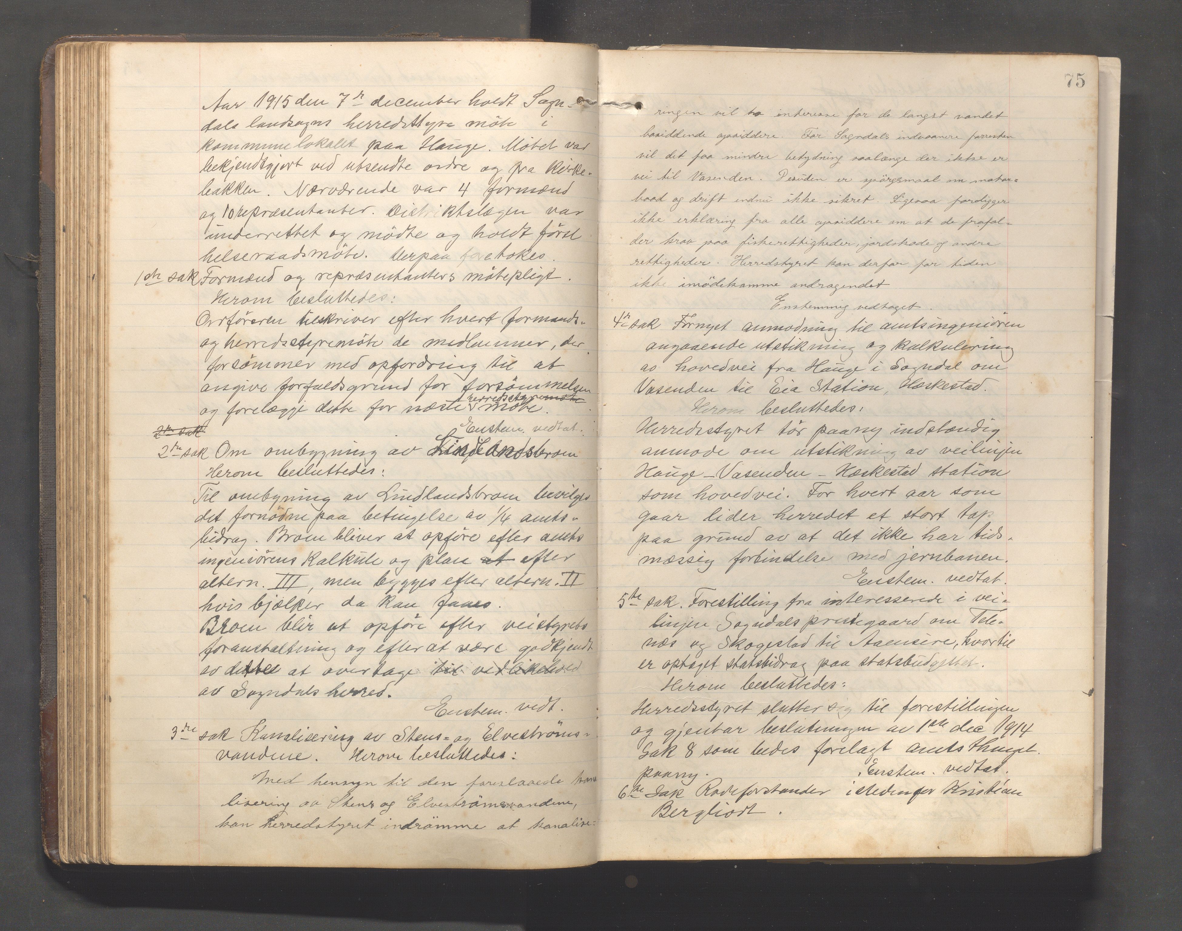 Sokndal kommune - Formannskapet/Sentraladministrasjonen, IKAR/K-101099/A/Aa/L0004: Møtebok, 1913-1924, p. 75