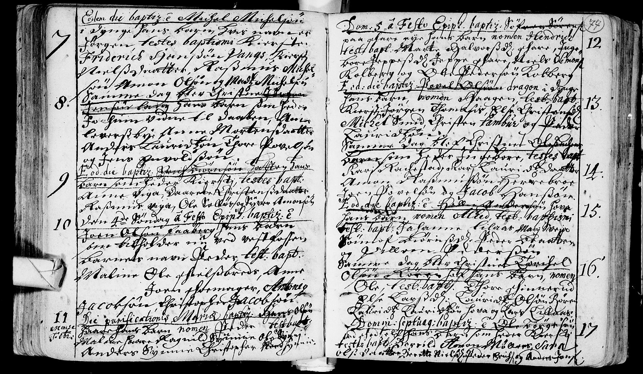 Eiker kirkebøker, AV/SAKO-A-4/F/Fa/L0002: Parish register (official) no. I 2, 1705-1724, p. 77