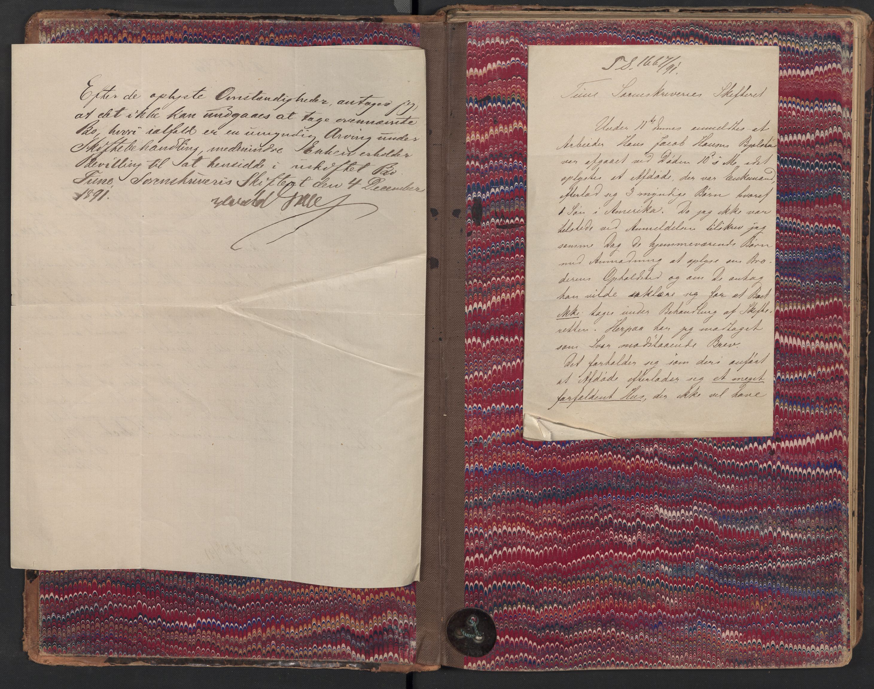 Glemmen lensmannskontor, AV/SAO-A-10123/H/Ha/Hab/L0004: Registreringsprotokoller, 1891-1899