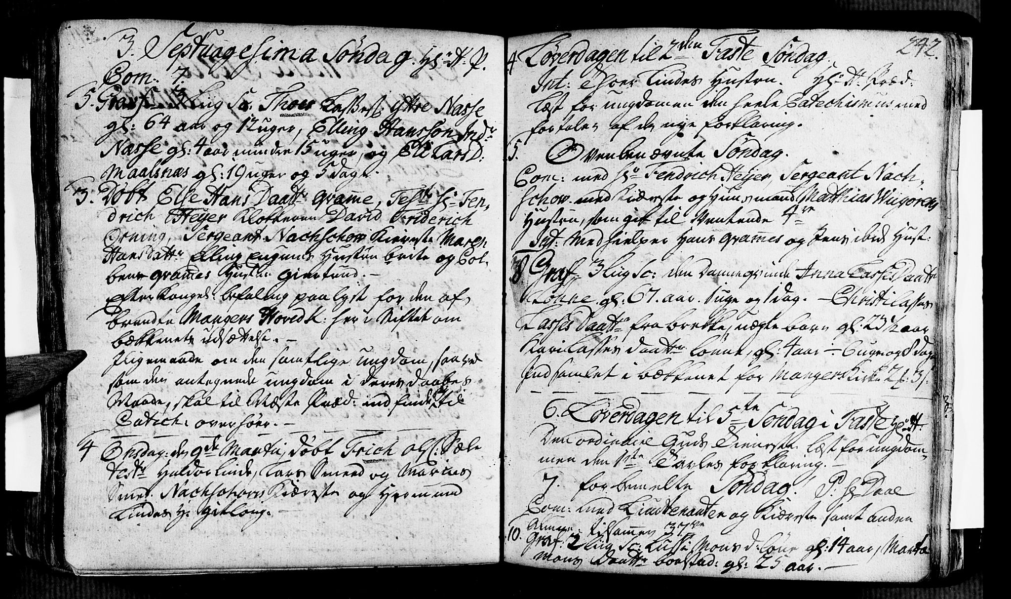 Vik sokneprestembete, SAB/A-81501: Parish register (official) no. A 2 /4, 1740-1754, p. 242