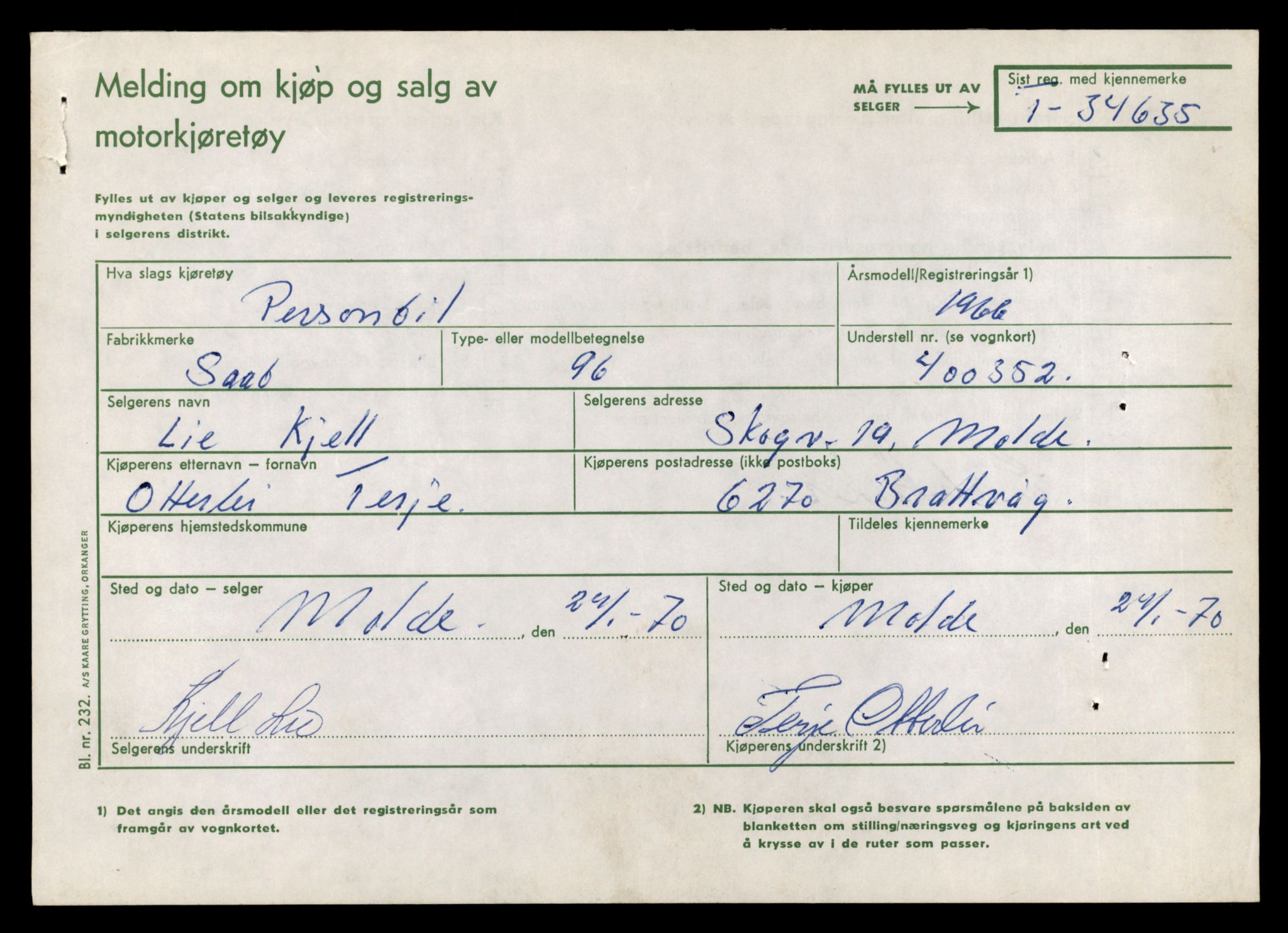 Møre og Romsdal vegkontor - Ålesund trafikkstasjon, AV/SAT-A-4099/F/Fe/L0026: Registreringskort for kjøretøy T 11046 - T 11160, 1927-1998, p. 701