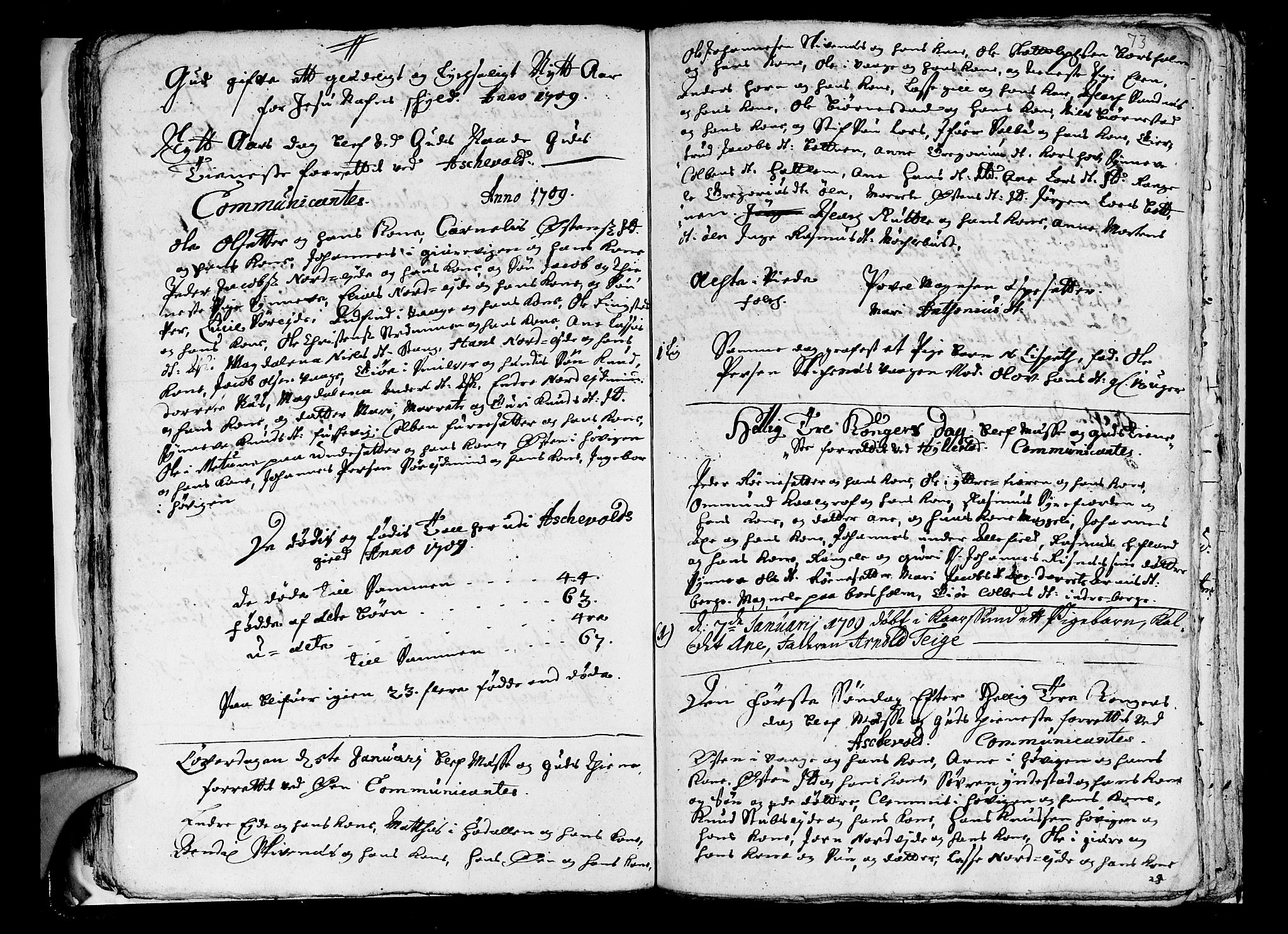 Askvoll sokneprestembete, SAB/A-79501/H/Haa/Haaa/L0001: Parish register (official) no. A 1, 1706-1711, p. 73