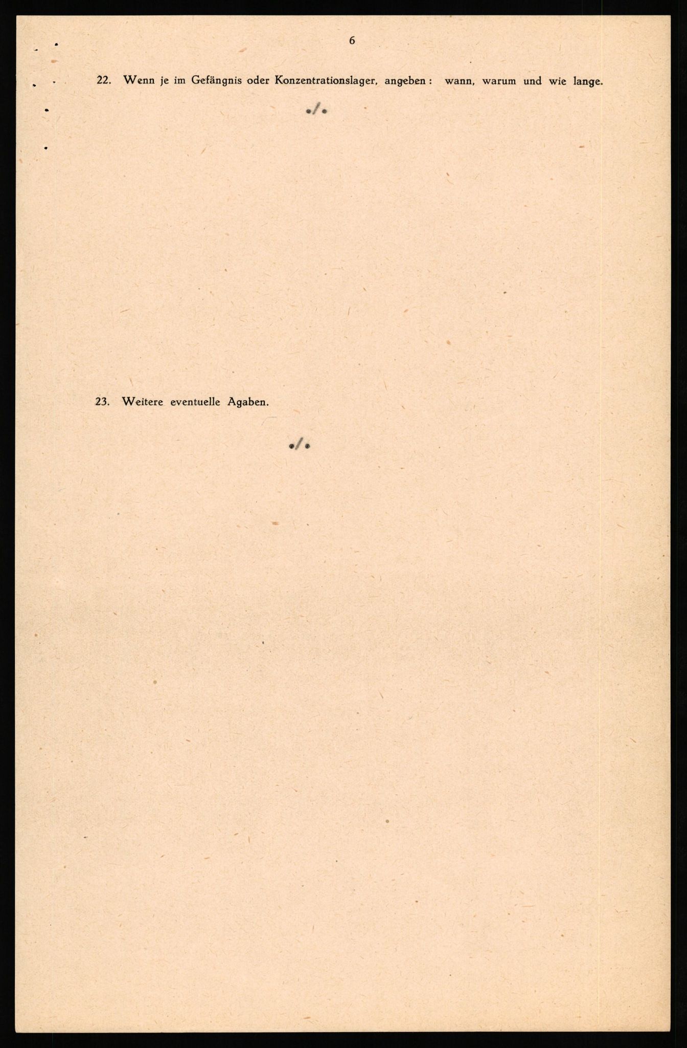 Forsvaret, Forsvarets overkommando II, RA/RAFA-3915/D/Db/L0033: CI Questionaires. Tyske okkupasjonsstyrker i Norge. Tyskere., 1945-1946, p. 51