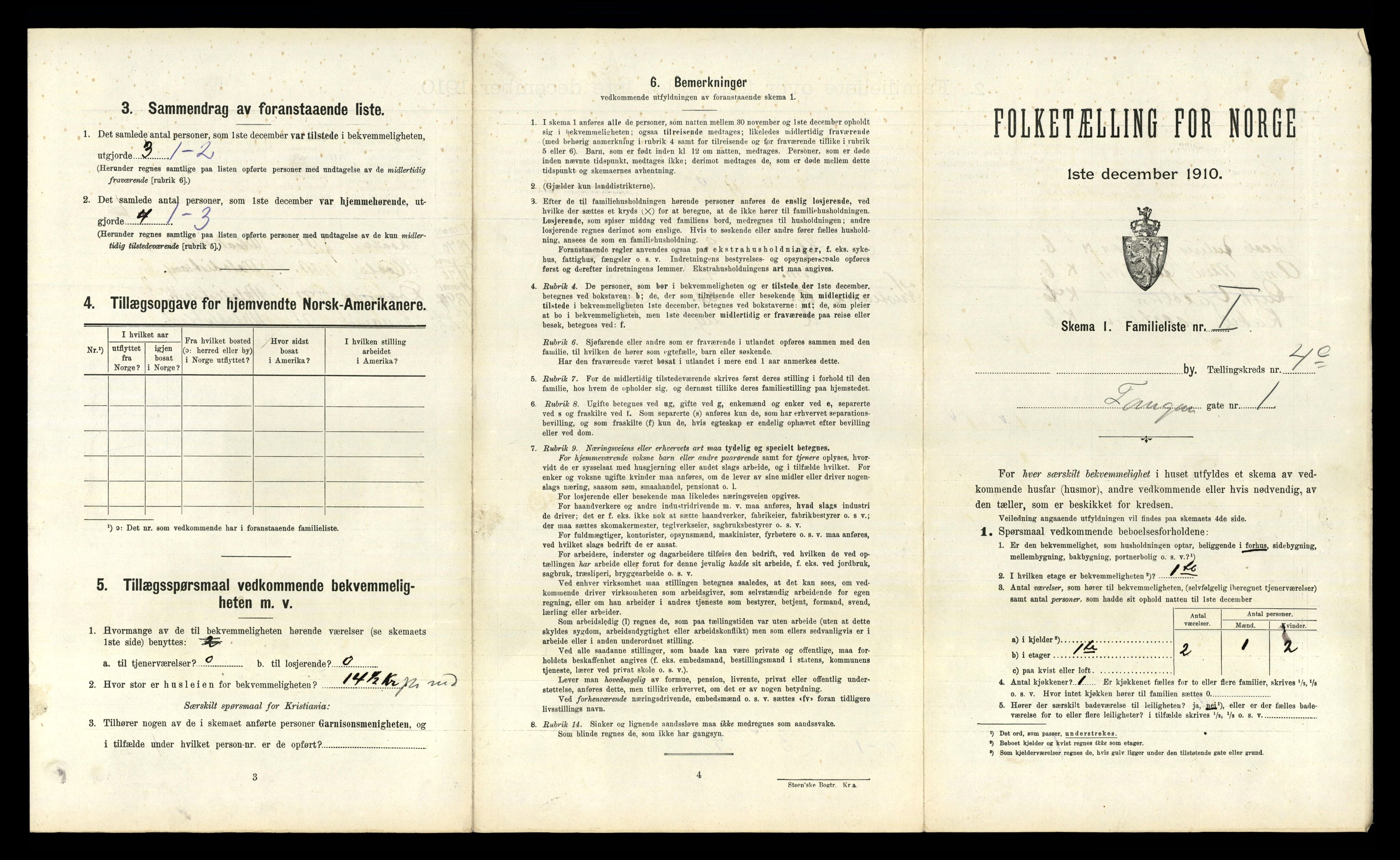 RA, 1910 census for Kragerø, 1910, p. 3938