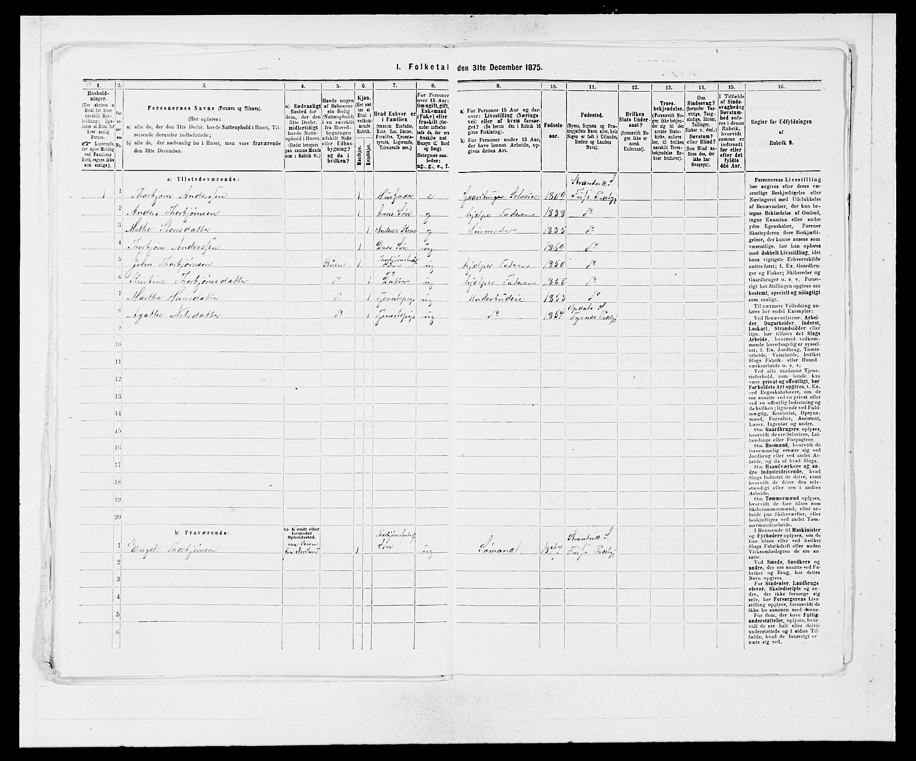 SAB, 1875 census for 1241P Fusa, 1875, p. 763