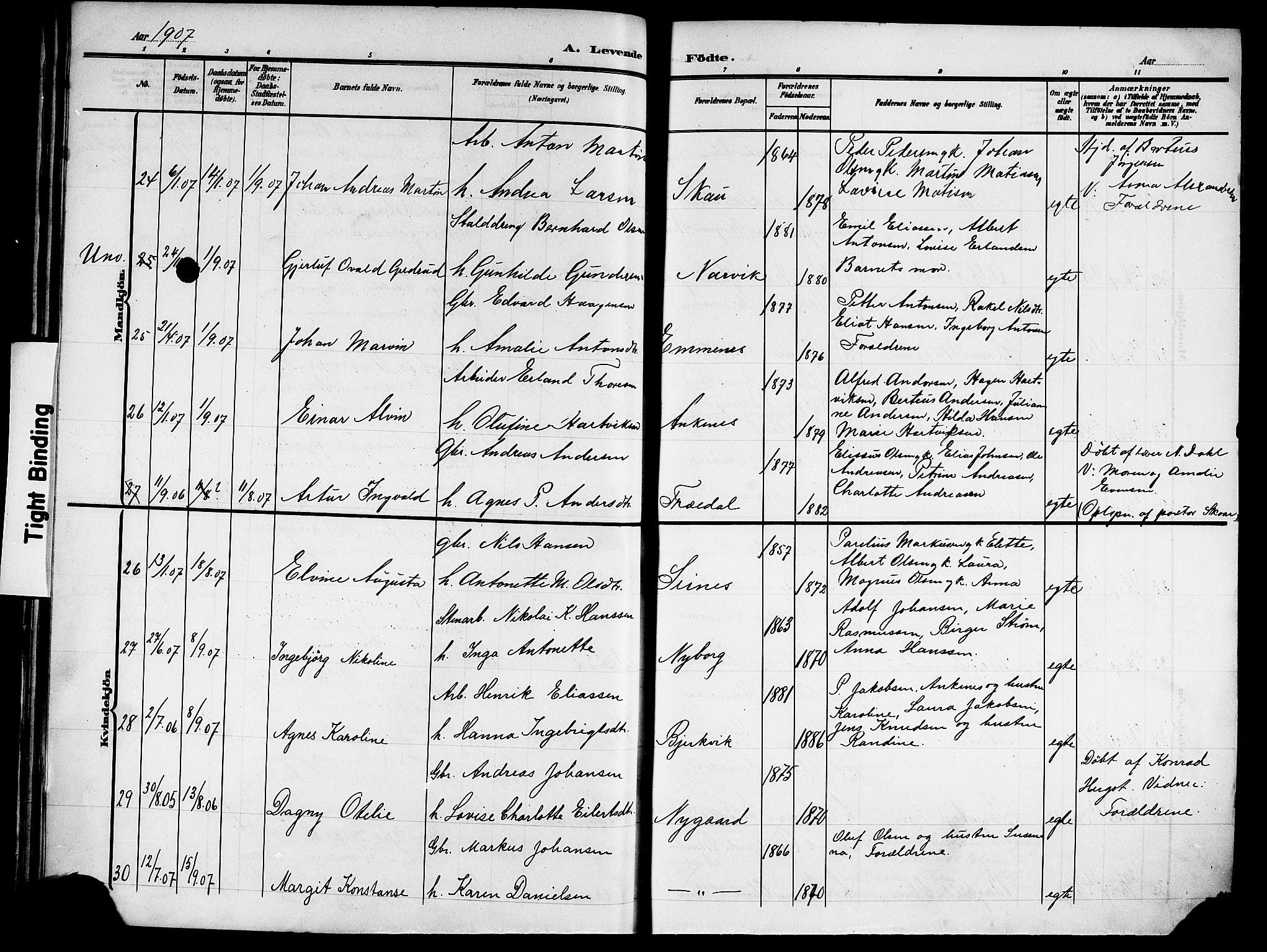 Ministerialprotokoller, klokkerbøker og fødselsregistre - Nordland, AV/SAT-A-1459/866/L0954: Parish register (copy) no. 866C03, 1905-1923