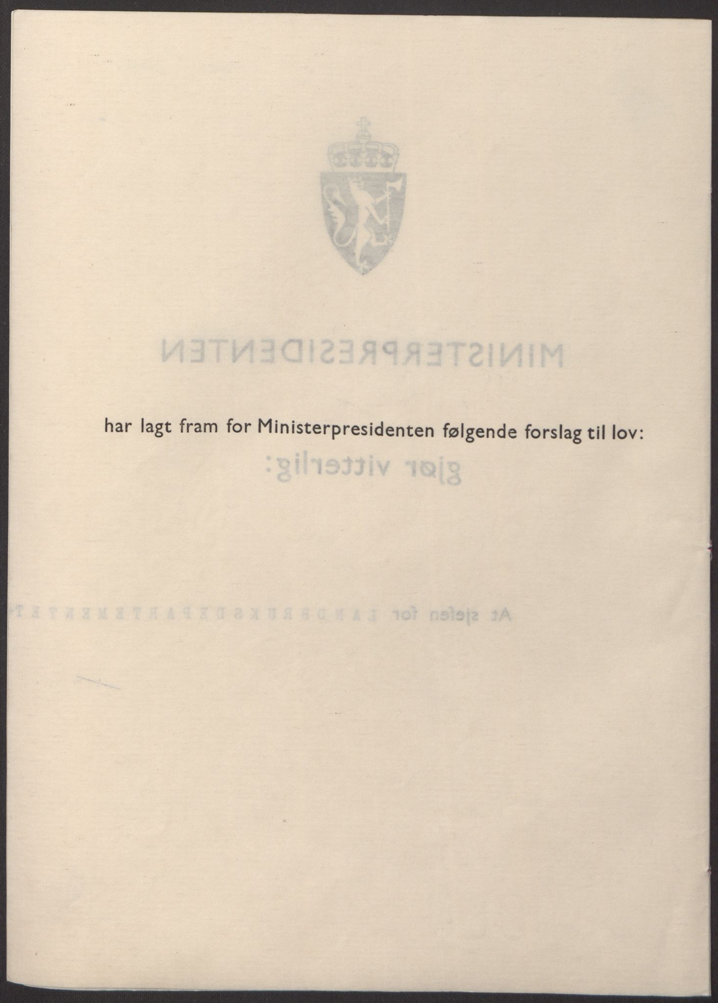 NS-administrasjonen 1940-1945 (Statsrådsekretariatet, de kommisariske statsråder mm), AV/RA-S-4279/D/Db/L0098: Lover II, 1942, p. 179