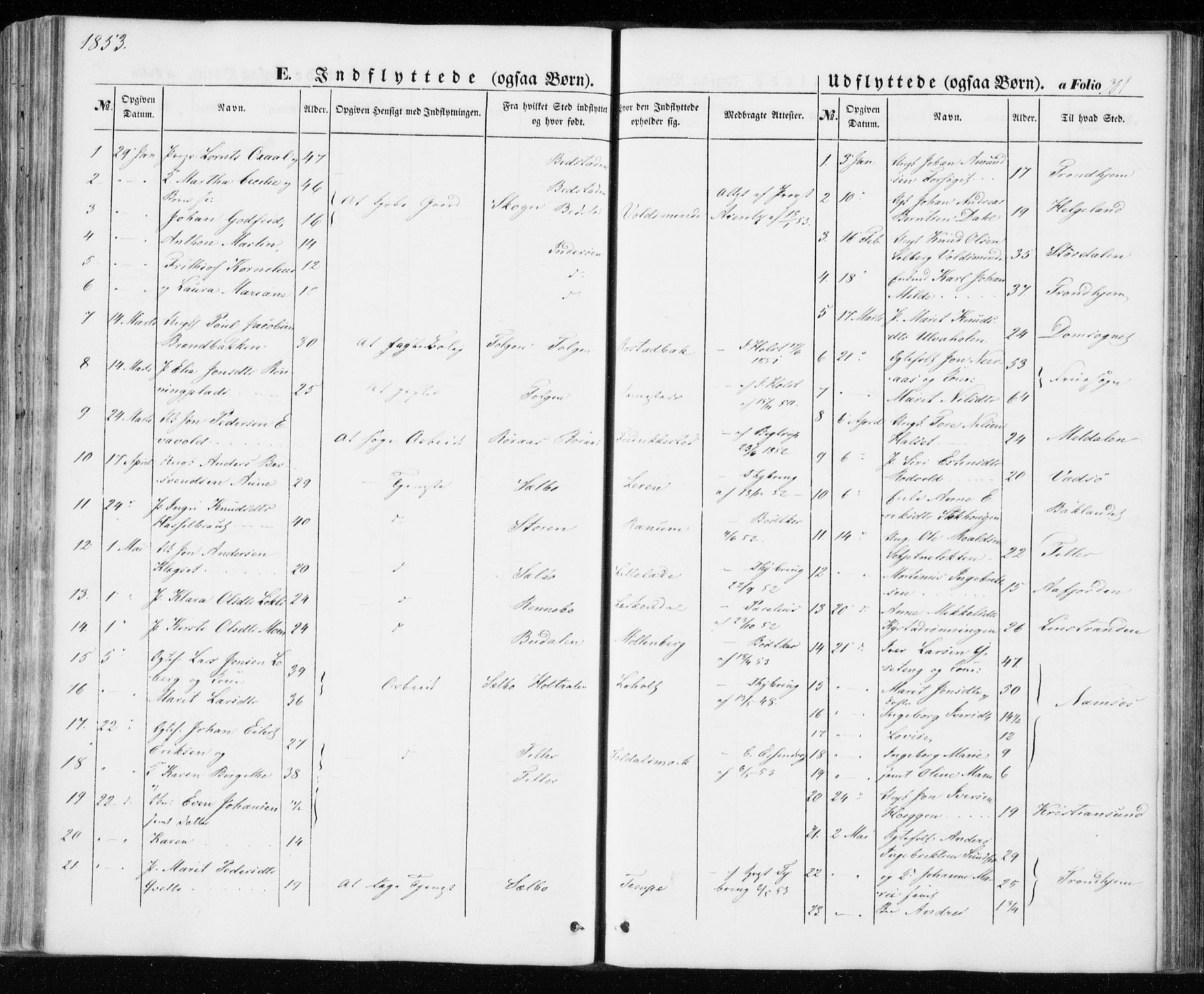 Ministerialprotokoller, klokkerbøker og fødselsregistre - Sør-Trøndelag, SAT/A-1456/606/L0291: Parish register (official) no. 606A06, 1848-1856, p. 301