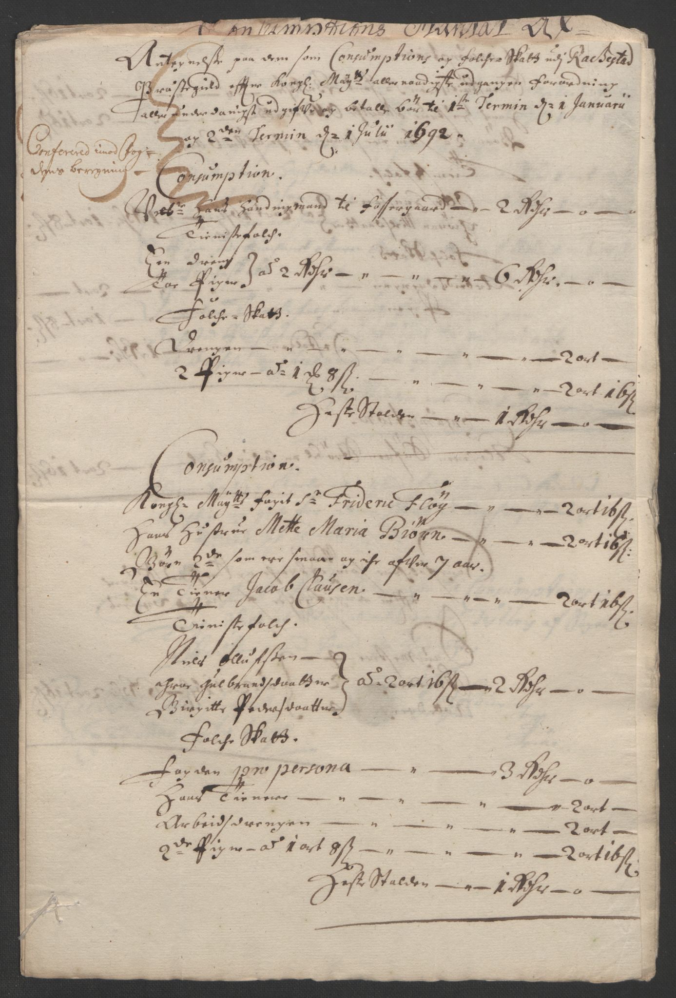 Rentekammeret inntil 1814, Reviderte regnskaper, Fogderegnskap, RA/EA-4092/R05/L0278: Fogderegnskap Rakkestad, 1691-1693, p. 288