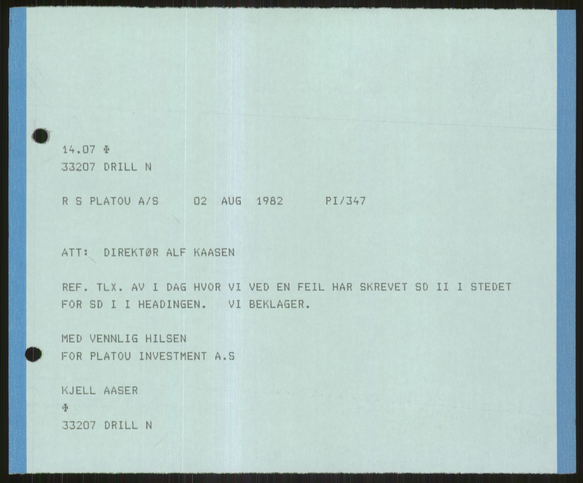 Pa 1503 - Stavanger Drilling AS, AV/SAST-A-101906/D/L0005: Korrespondanse og saksdokumenter, 1974-1985, p. 1089