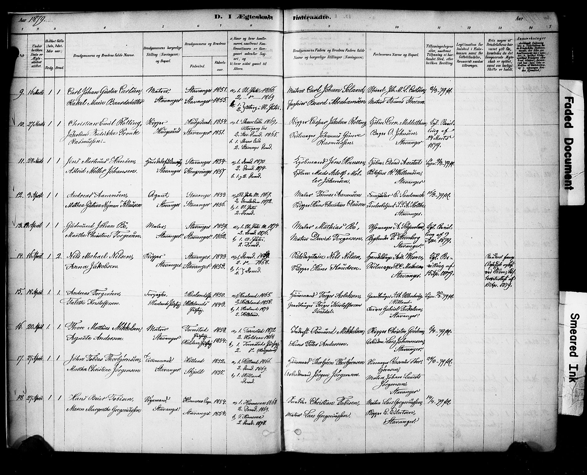 Domkirken sokneprestkontor, SAST/A-101812/001/30/30BA/L0029: Parish register (official) no. A 28, 1878-1904, p. 8