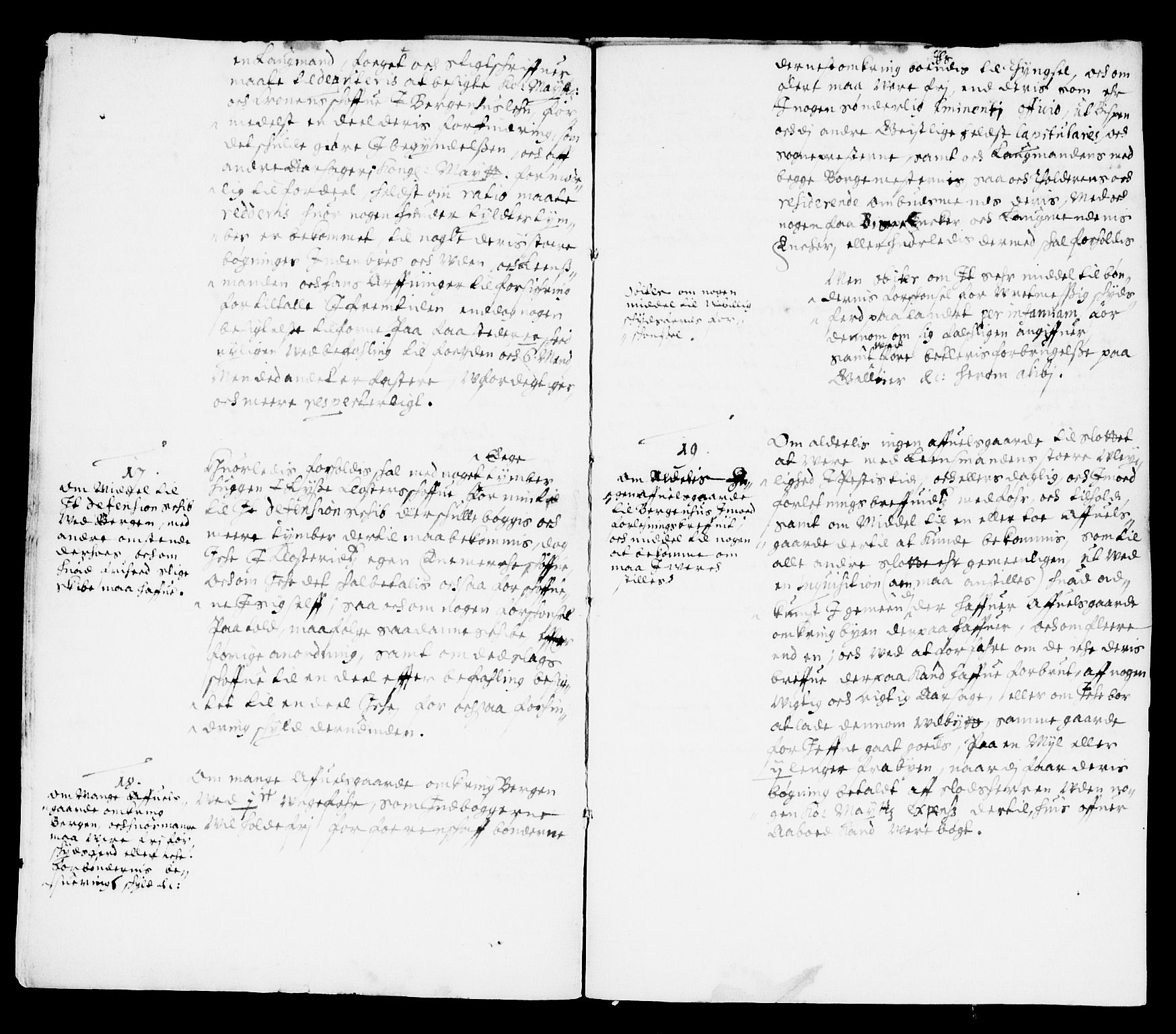 Danske Kanselli, Skapsaker, AV/RA-EA-4061/F/L0001: Skap 8, pakke 19-45, 1617-1737, p. 374