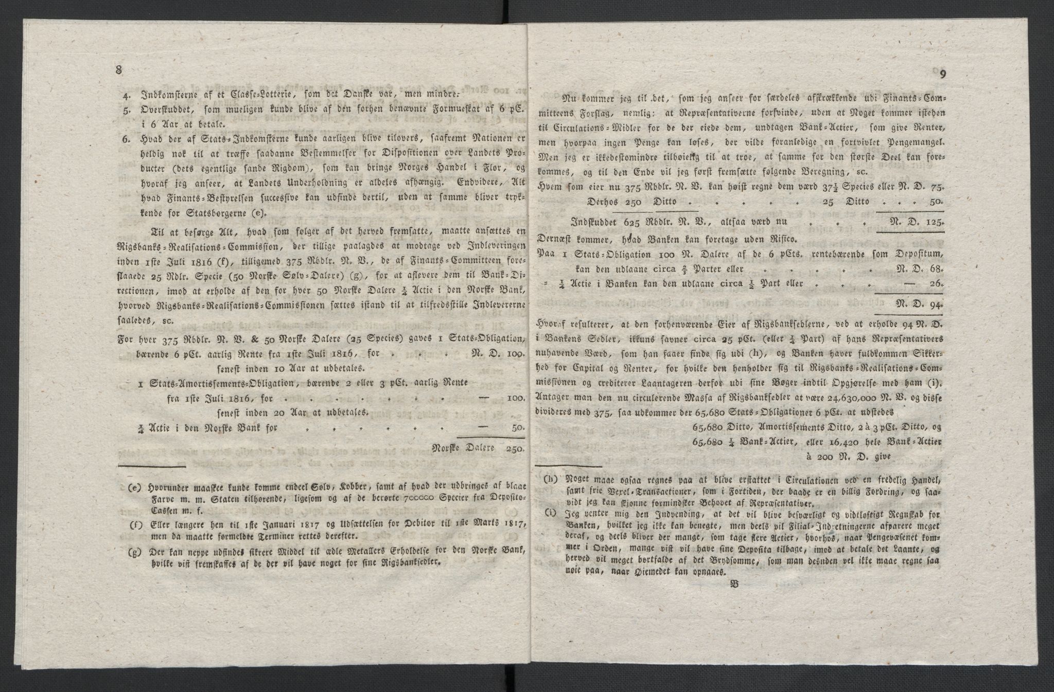 Christie, Wilhelm Frimann Koren, AV/RA-PA-0014/F/L0005: Christies dokumenter fra Stortinget, 1815-1816, p. 530