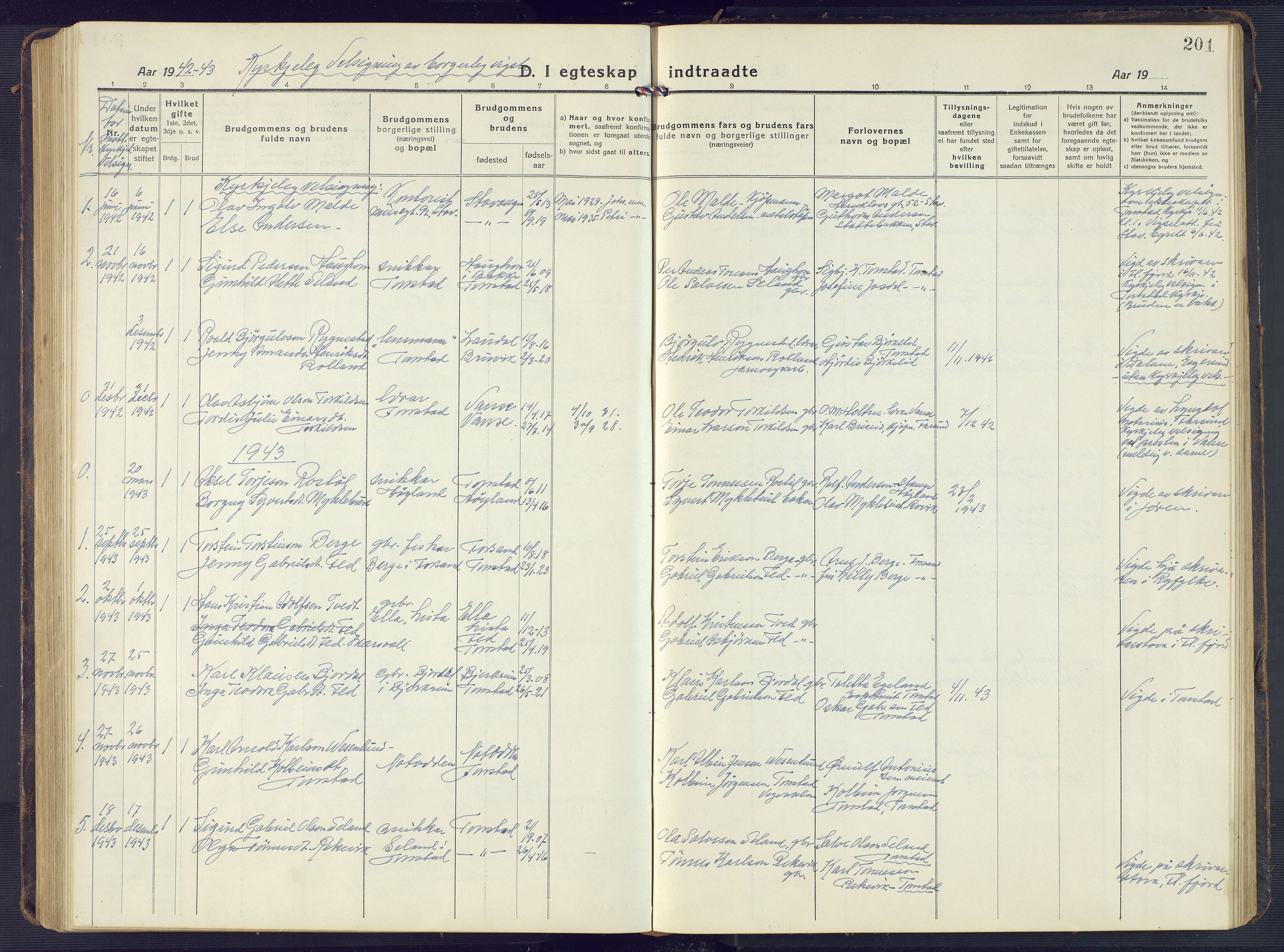 Sirdal sokneprestkontor, AV/SAK-1111-0036/F/Fb/Fbb/L0005: Parish register (copy) no. B 5, 1916-1960, p. 201