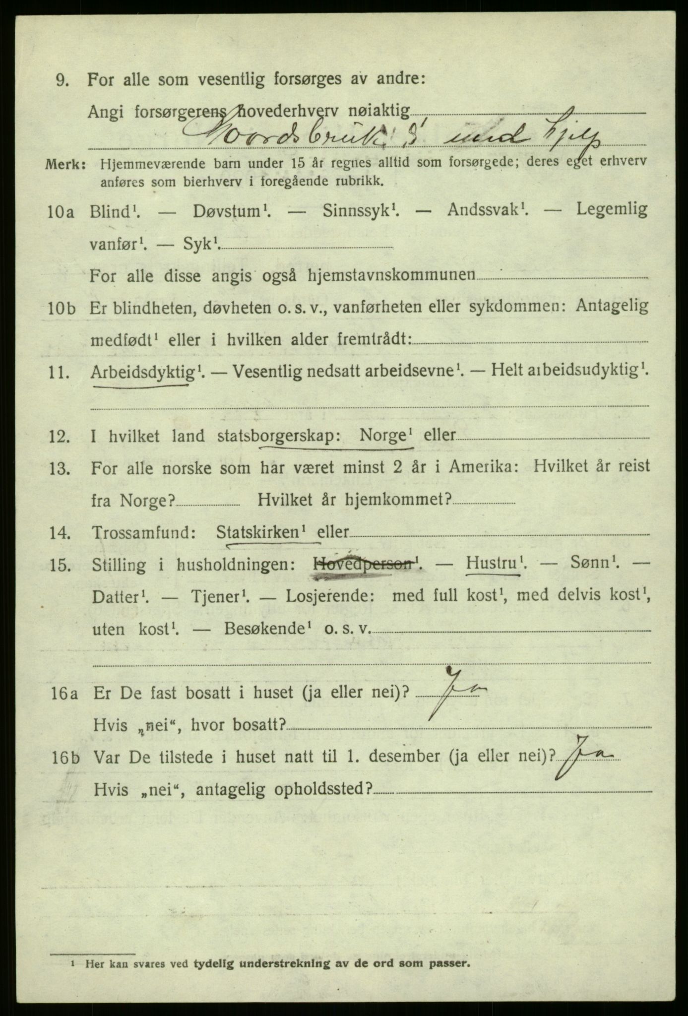 SAB, 1920 census for Askvoll, 1920, p. 4573