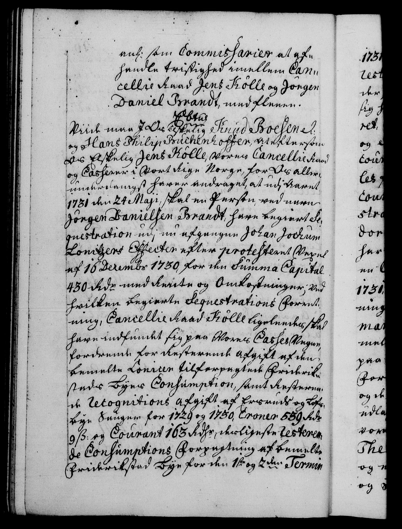 Danske Kanselli 1572-1799, RA/EA-3023/F/Fc/Fca/Fcab/L0029: Norske tegnelser, 1741-1743, p. 46b