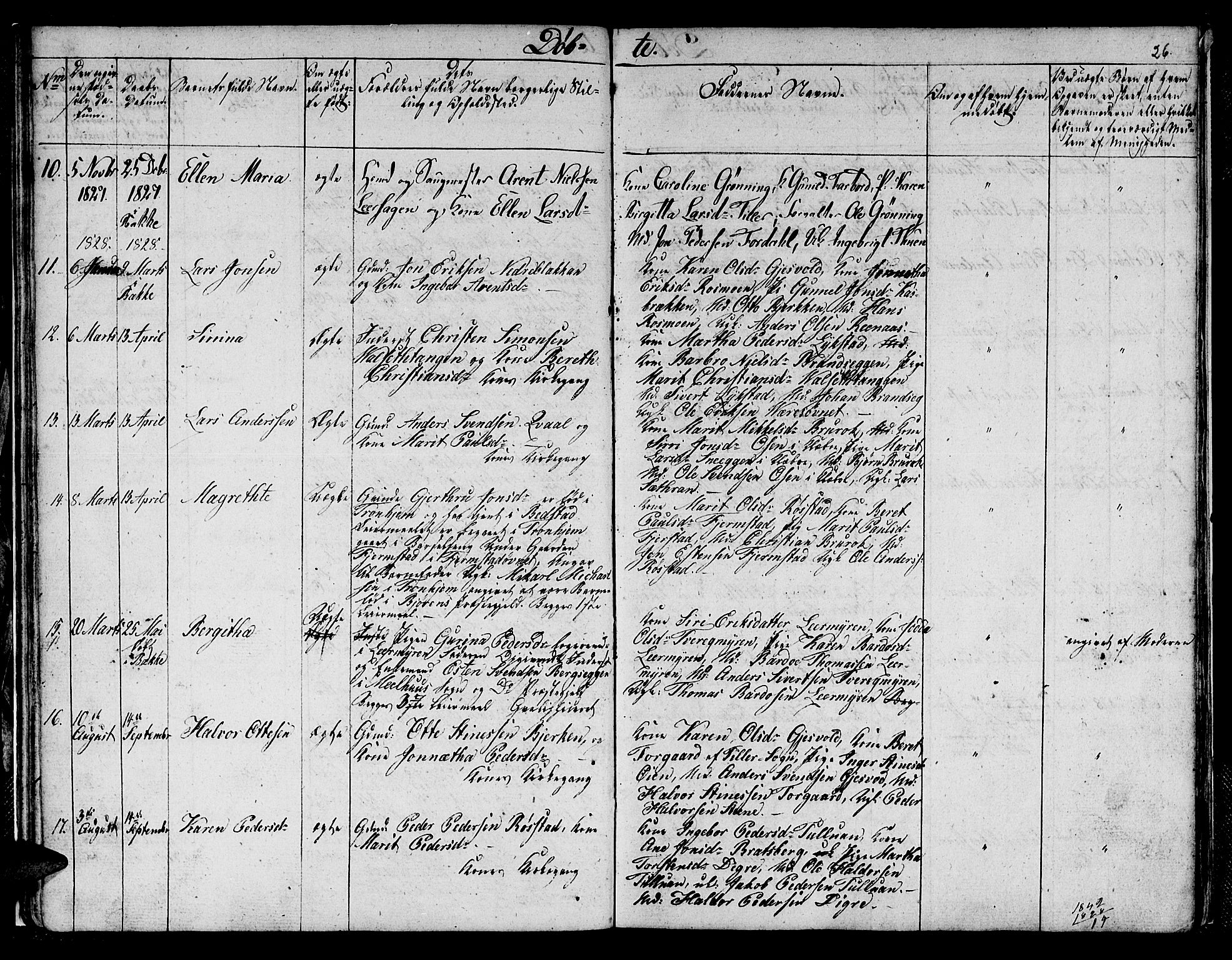 Ministerialprotokoller, klokkerbøker og fødselsregistre - Sør-Trøndelag, AV/SAT-A-1456/608/L0337: Parish register (copy) no. 608C03, 1821-1831, p. 26