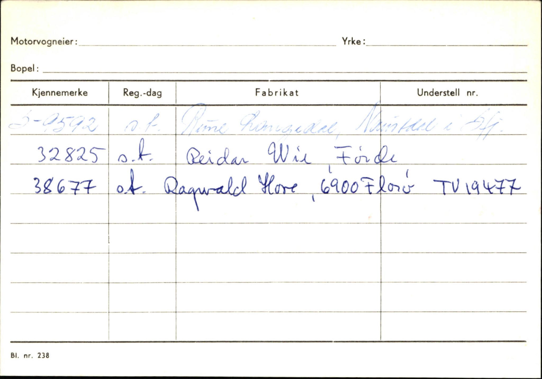 Statens vegvesen, Sogn og Fjordane vegkontor, SAB/A-5301/4/F/L0130: Eigarregister Eid T-Å. Høyanger A-O, 1945-1975, p. 871