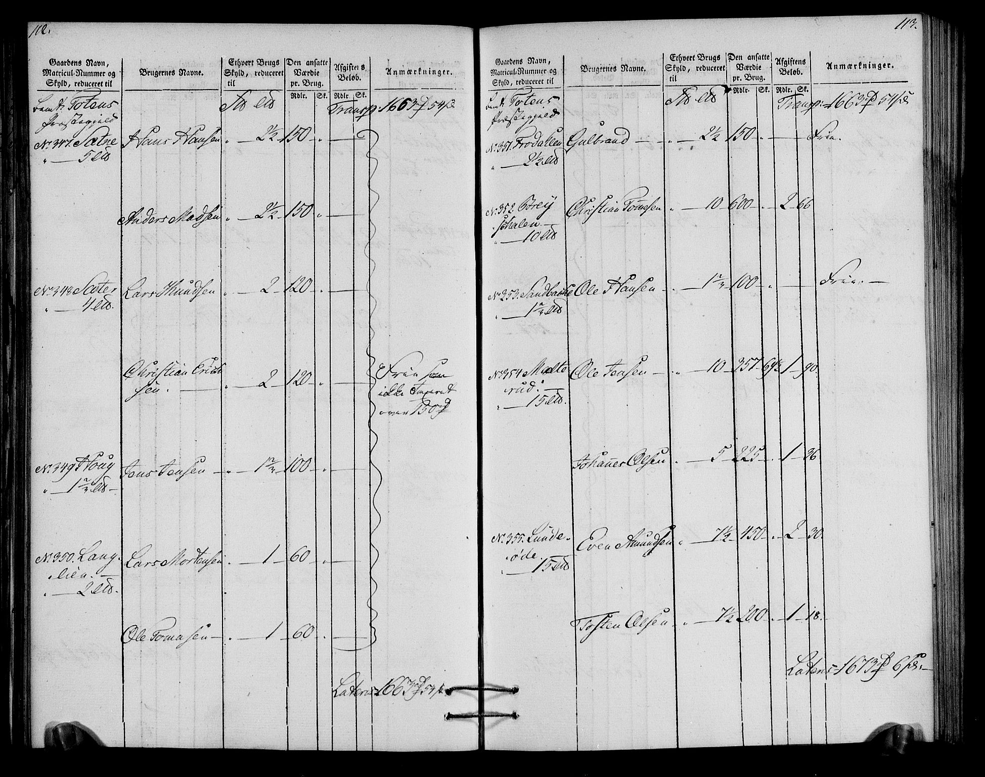 Rentekammeret inntil 1814, Realistisk ordnet avdeling, AV/RA-EA-4070/N/Ne/Nea/L0037: Toten fogderi. Oppebørselsregister, 1803-1804, p. 59