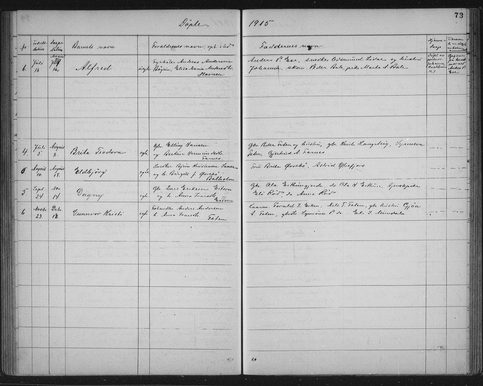 Balestrand sokneprestembete, SAB/A-79601/H/Hab/Haba/L0002: Parish register (copy) no. A 2, 1880-1919, p. 73