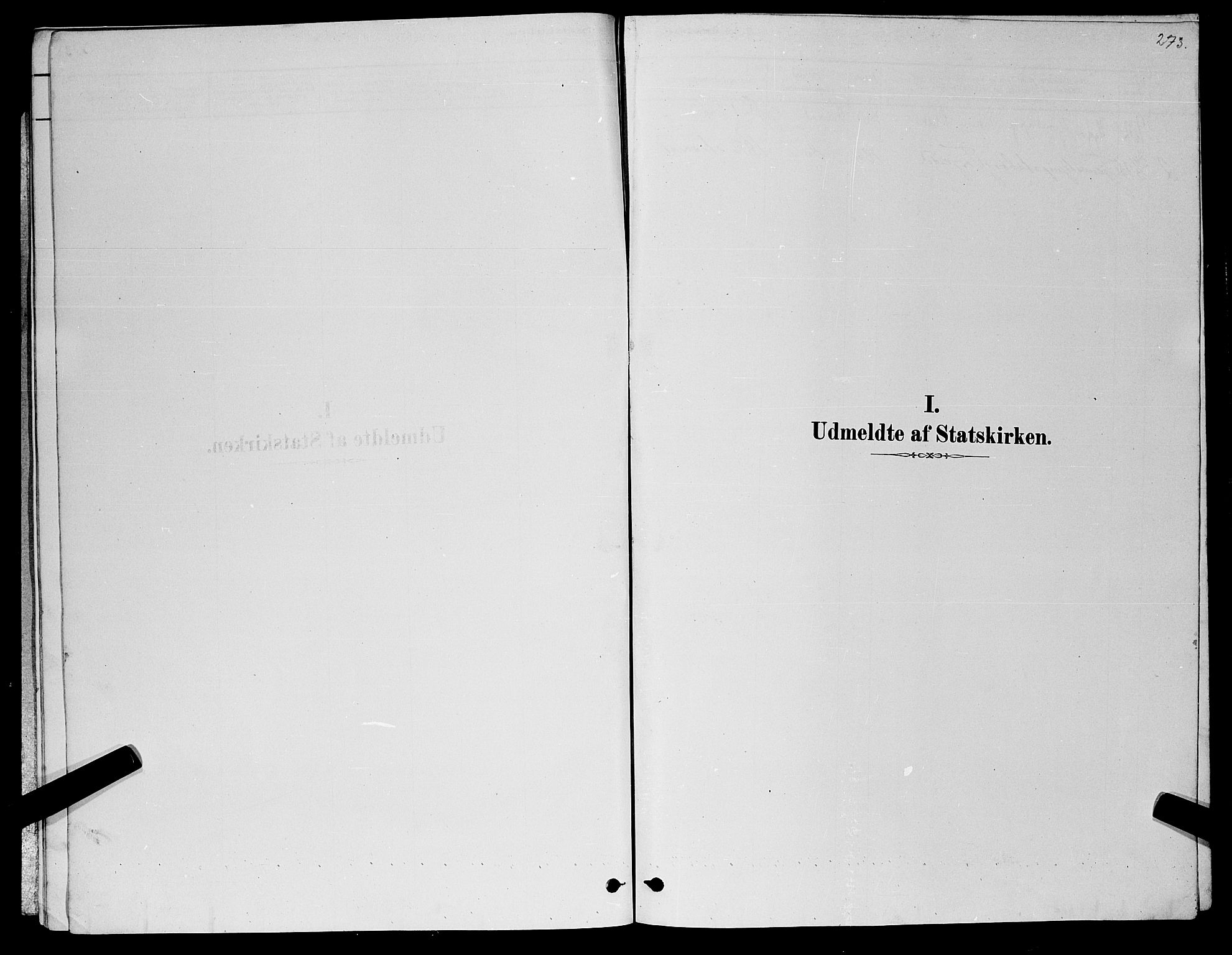 Åseral sokneprestkontor, AV/SAK-1111-0051/F/Fb/L0002: Parish register (copy) no. B 2, 1878-1899, p. 273