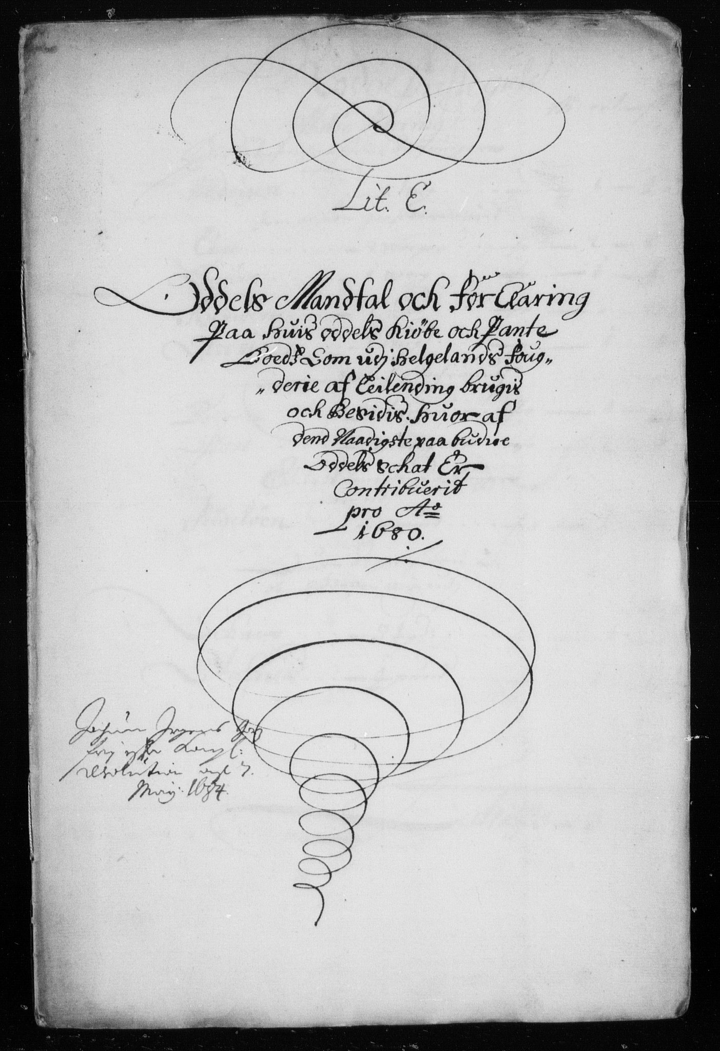 Rentekammeret inntil 1814, Reviderte regnskaper, Stiftamtstueregnskaper, Trondheim stiftamt og Nordland amt, AV/RA-EA-6044/R/Rh/L0007: Nordland amt, 1680