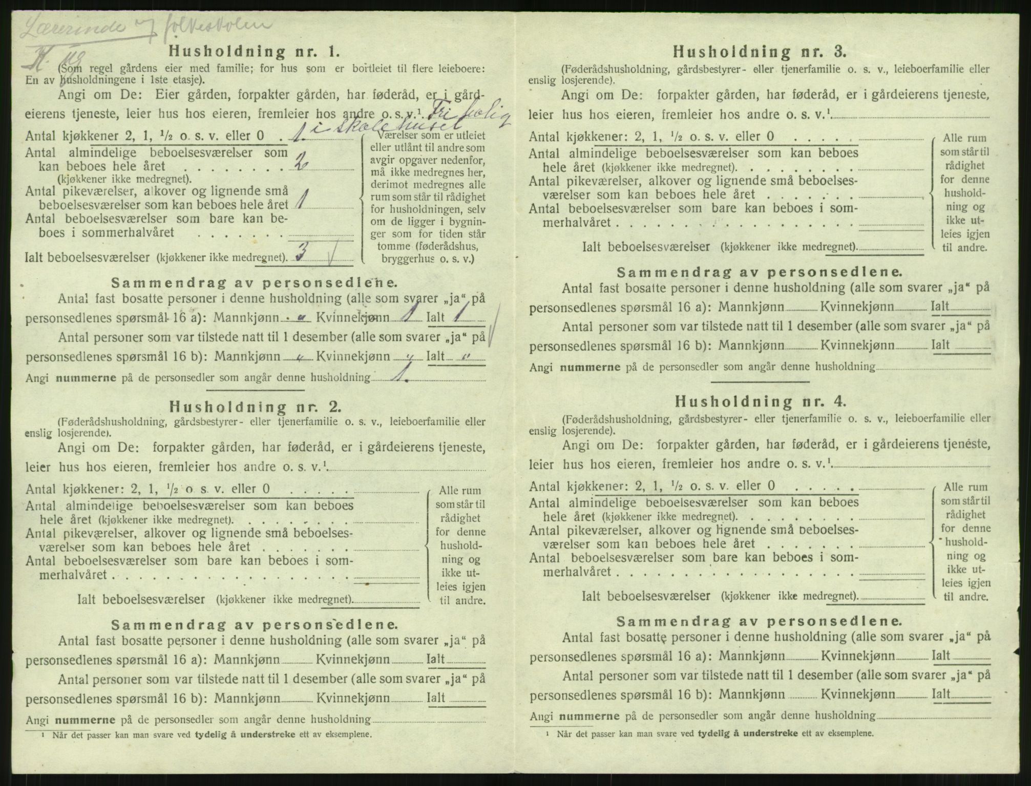 SAT, 1920 census for Stemshaug, 1920, p. 235