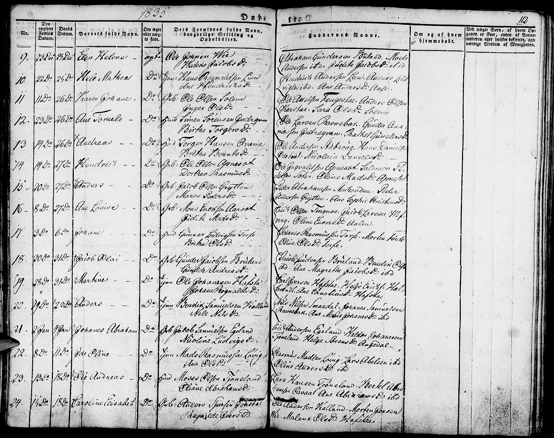 Førde sokneprestembete, AV/SAB-A-79901/H/Haa/Haaa/L0006: Parish register (official) no. A 6, 1821-1842, p. 112