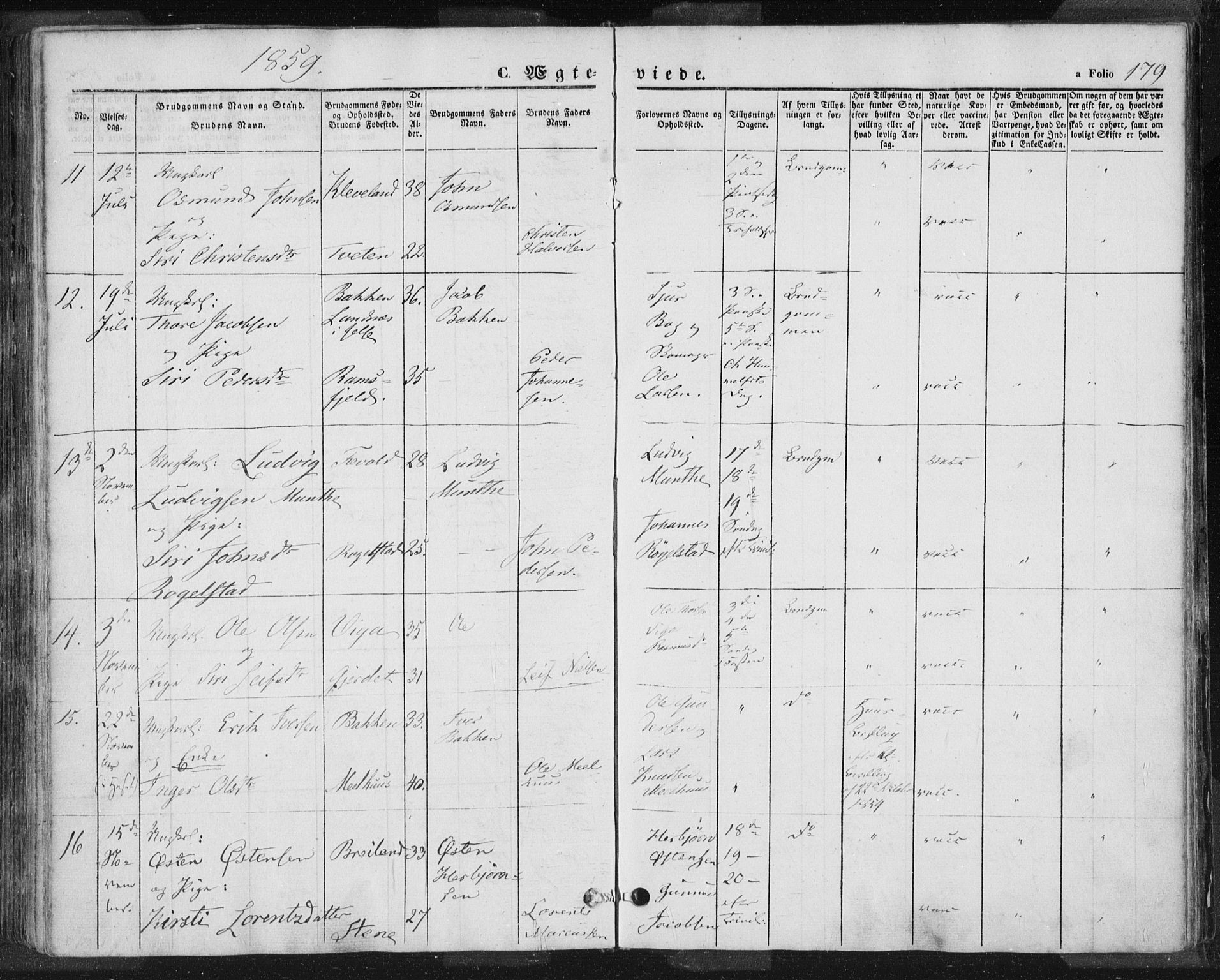 Hjelmeland sokneprestkontor, AV/SAST-A-101843/01/IV/L0009: Parish register (official) no. A 9, 1846-1860, p. 179