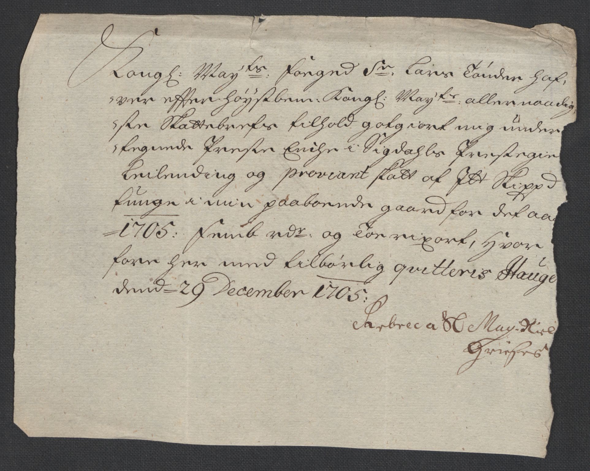 Rentekammeret inntil 1814, Reviderte regnskaper, Fogderegnskap, AV/RA-EA-4092/R22/L1464: Fogderegnskap Ringerike, Hallingdal og Buskerud, 1705, p. 222