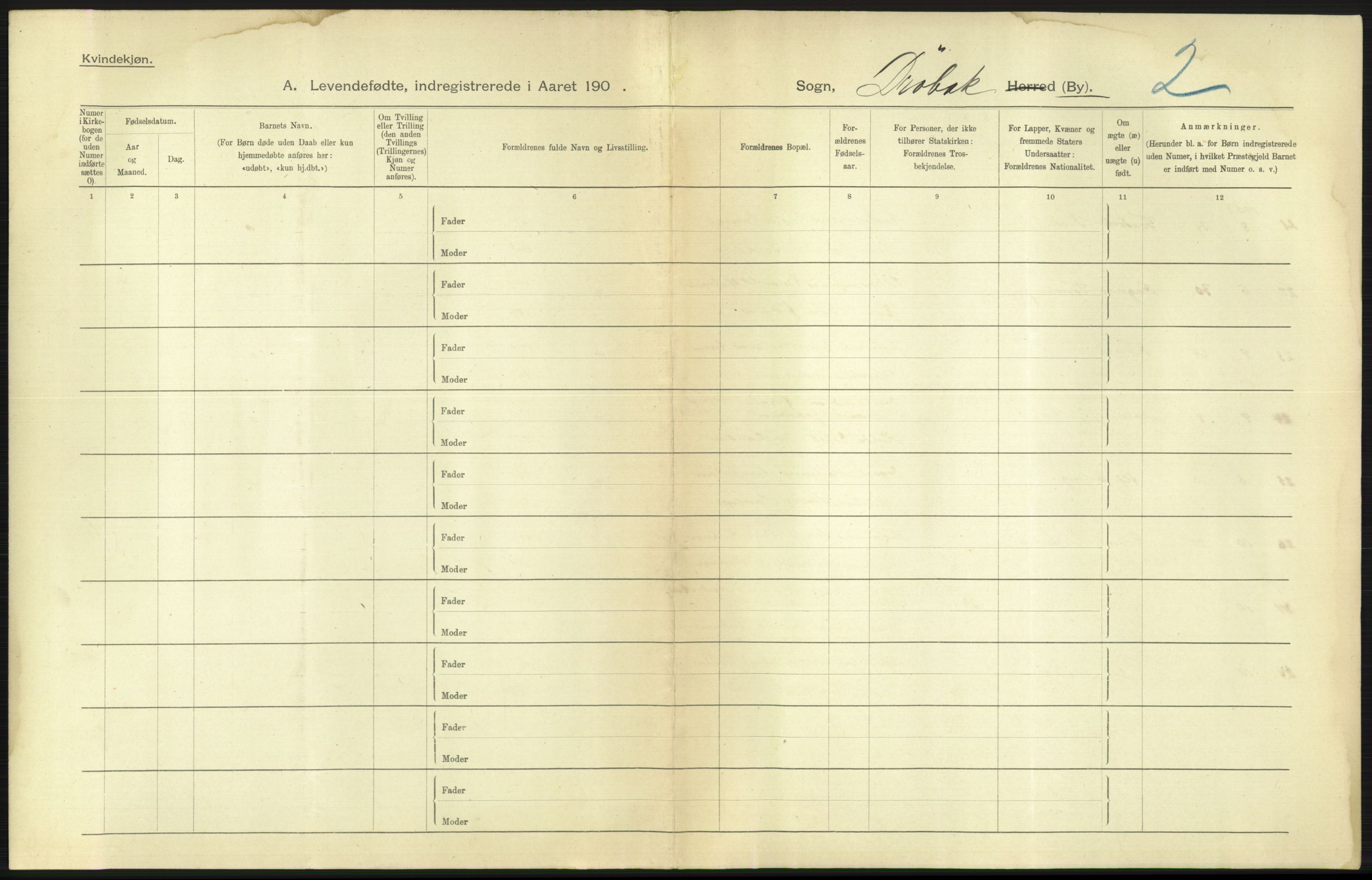 Statistisk sentralbyrå, Sosiodemografiske emner, Befolkning, RA/S-2228/D/Df/Dfa/Dfaa/L0002: Akershus amt: Fødte, gifte, døde, 1903, p. 391