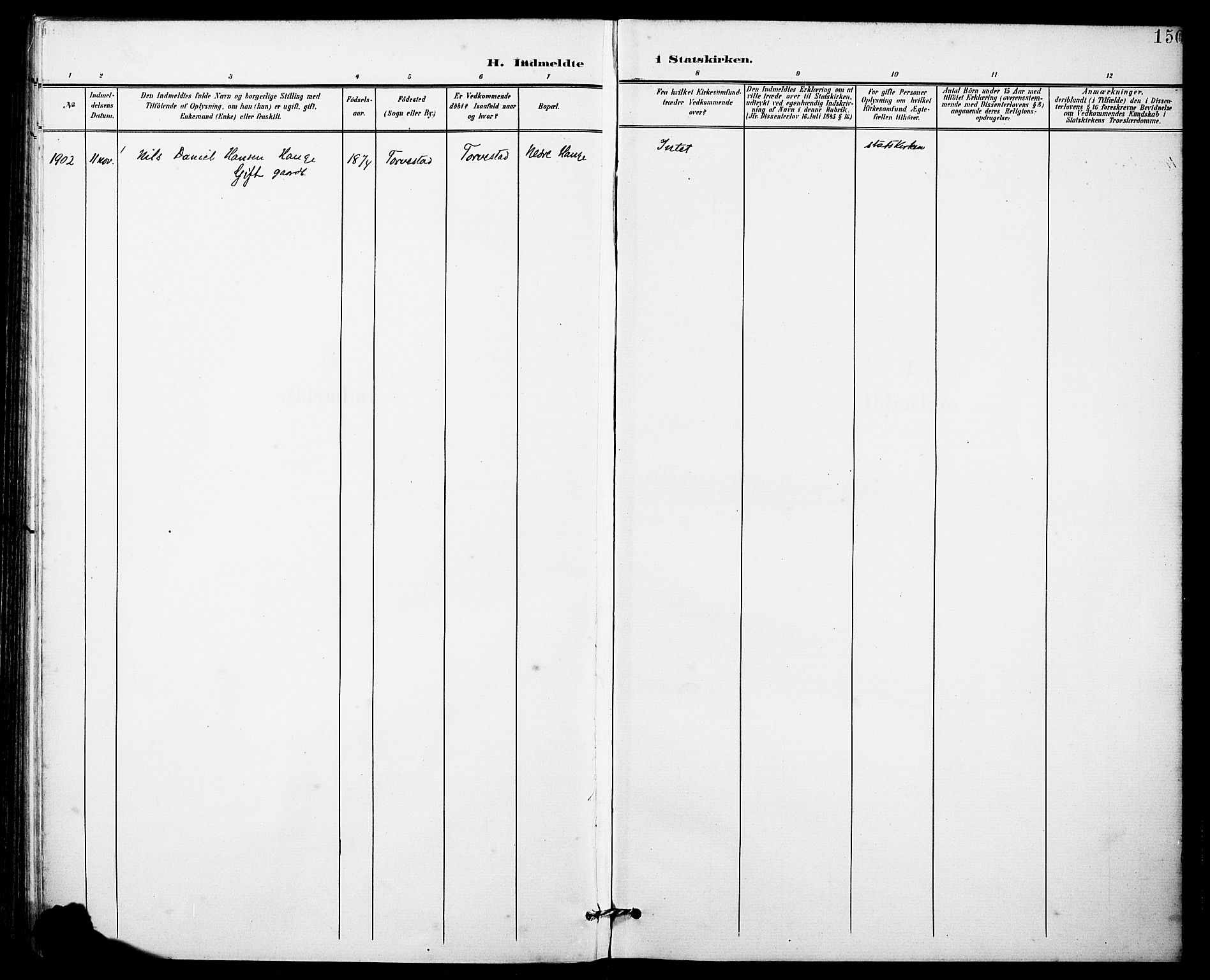 Torvastad sokneprestkontor, AV/SAST-A -101857/H/Ha/Haa/L0017: Parish register (official) no. A 16, 1899-1911, p. 150