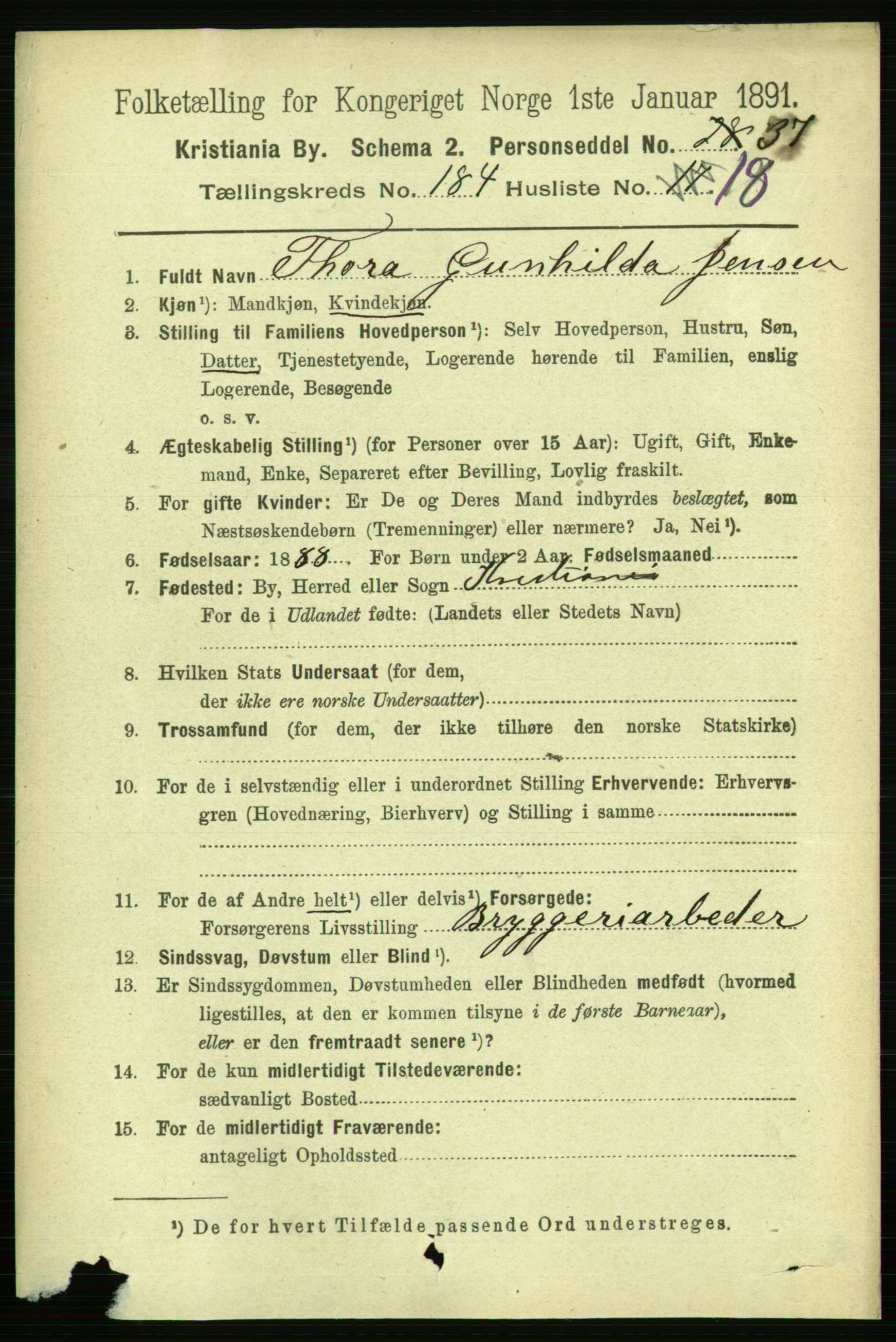 RA, 1891 census for 0301 Kristiania, 1891, p. 110793