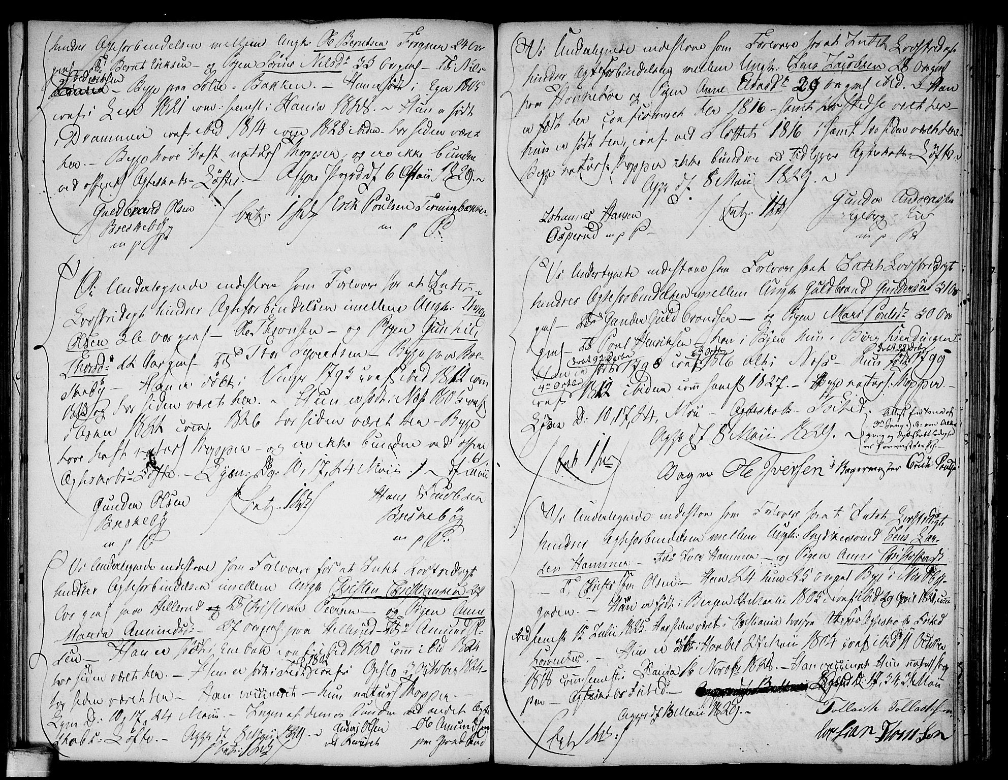 Aker prestekontor kirkebøker, AV/SAO-A-10861/L/L0004: Best man's statements no. 4, 1778-1831