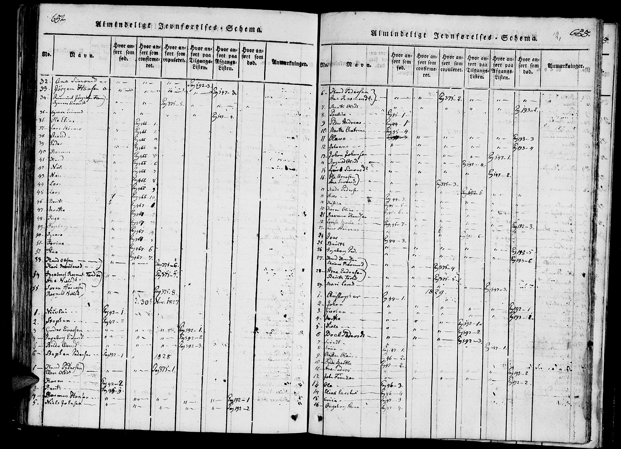 Ministerialprotokoller, klokkerbøker og fødselsregistre - Møre og Romsdal, AV/SAT-A-1454/561/L0727: Parish register (official) no. 561A01, 1817-1858, p. 652-653